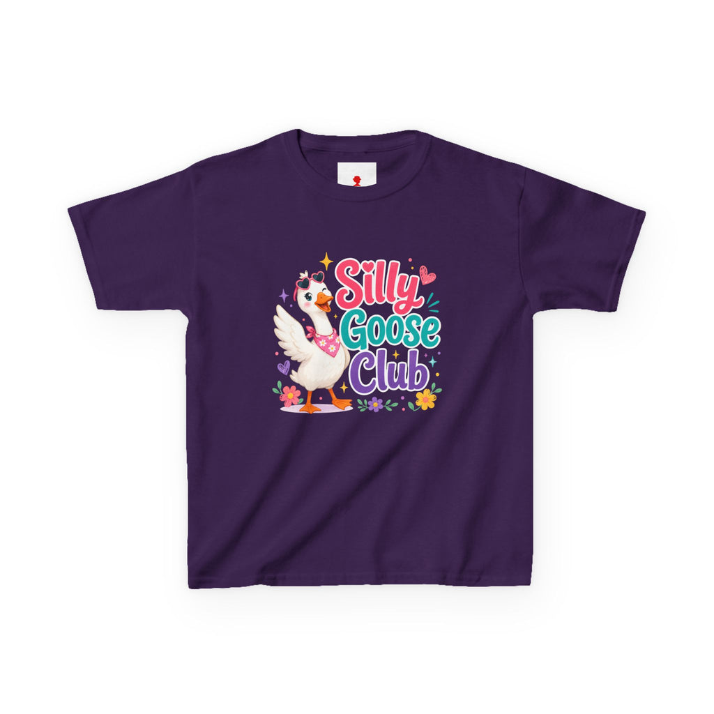 Kids T-Shirt — "Silly Goose Club" Cute Cartoon Goose Tee for Toddlers & Preschoolers