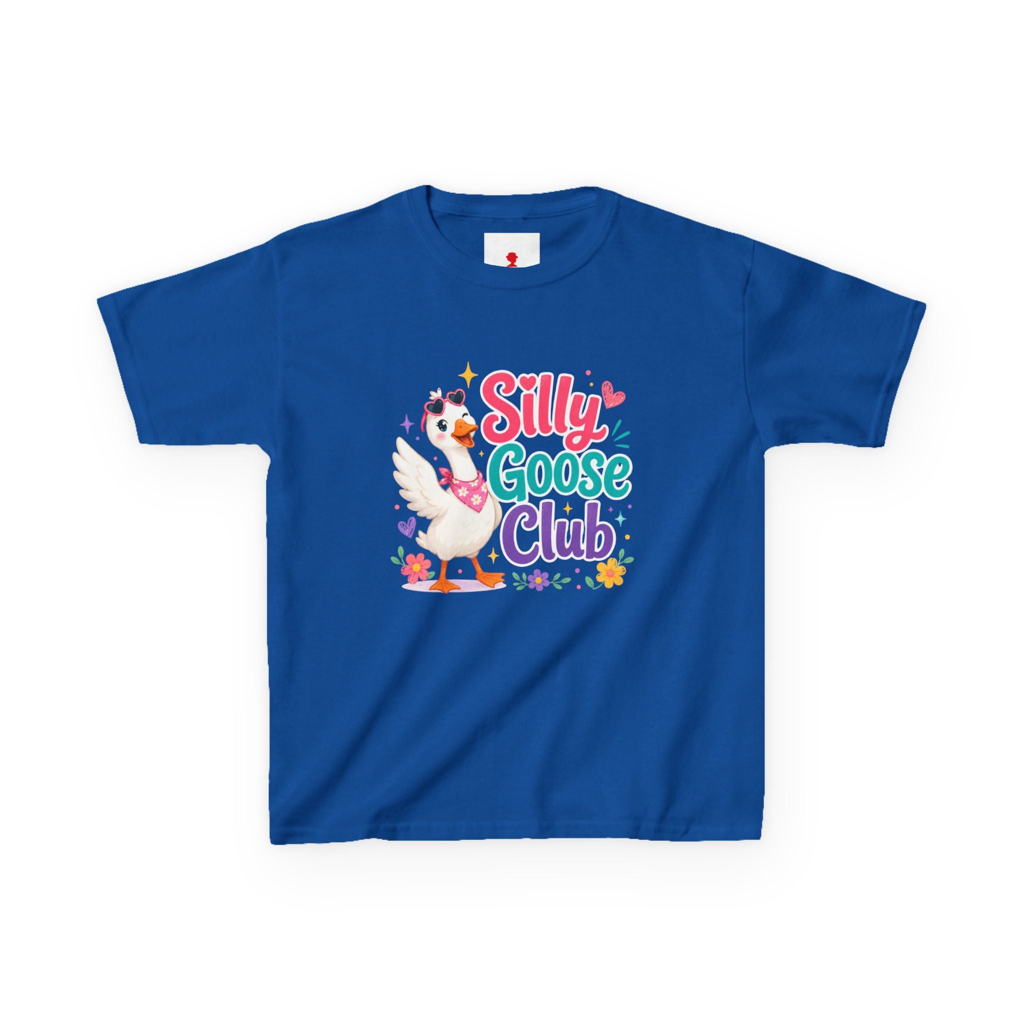 Kids T-Shirt — "Silly Goose Club" Cute Cartoon Goose Tee for Toddlers & Preschoolers