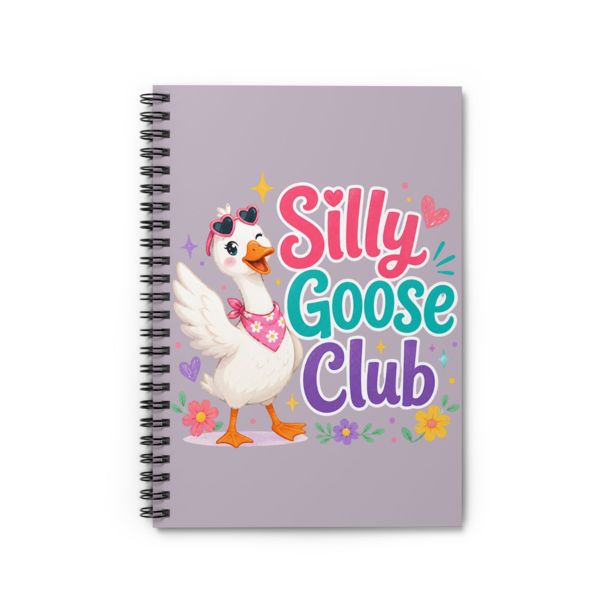 Silly Goose Club Spiral Notebook — Cute Ruled Journal for Kids & Gifts
