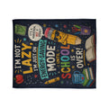 Funny School Pencil Quote Blanket | I'm Not Lazy Energy-Saving Mode