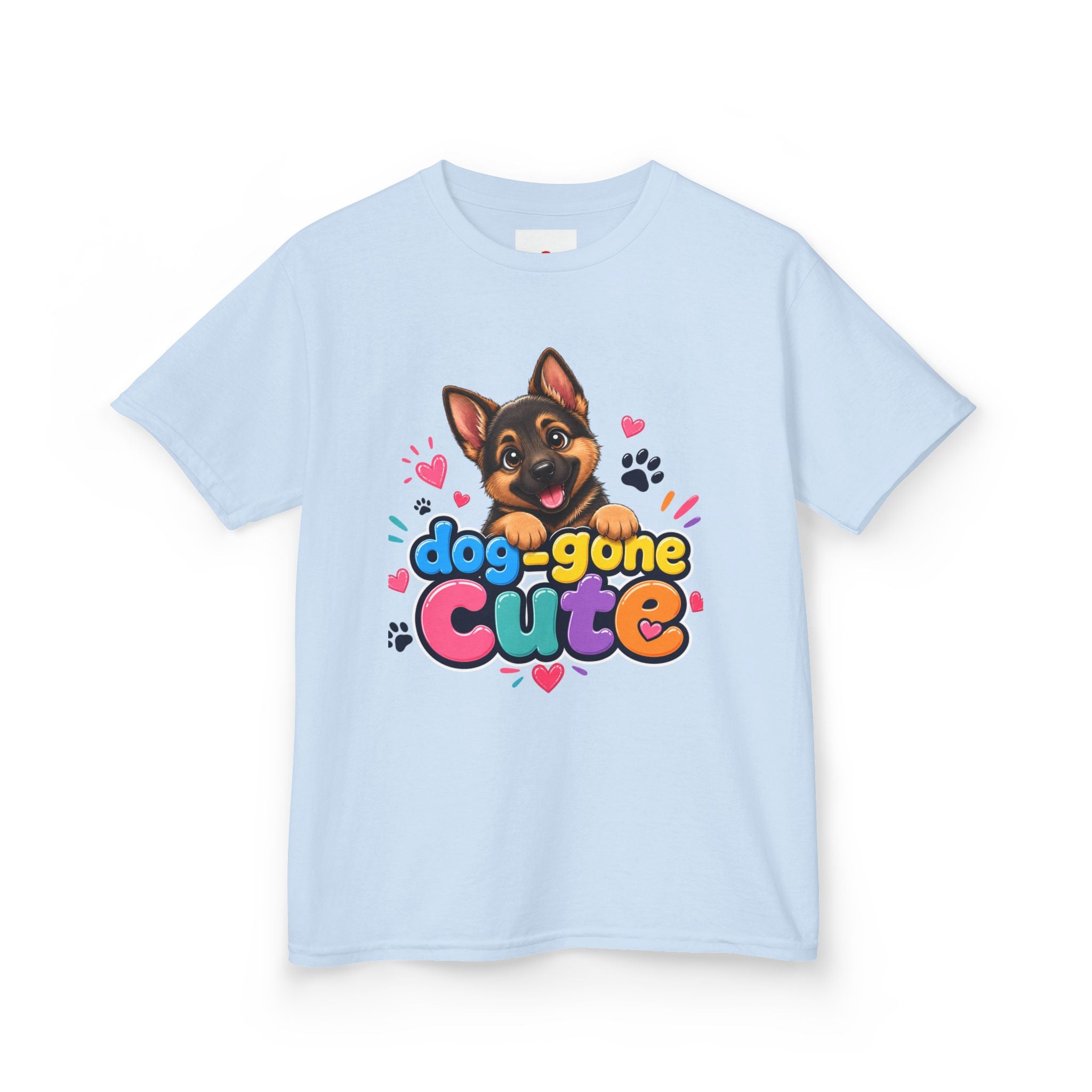 Kids T-Shirt — "Dog-Gone Cute" German Shepherd Puppy Tee