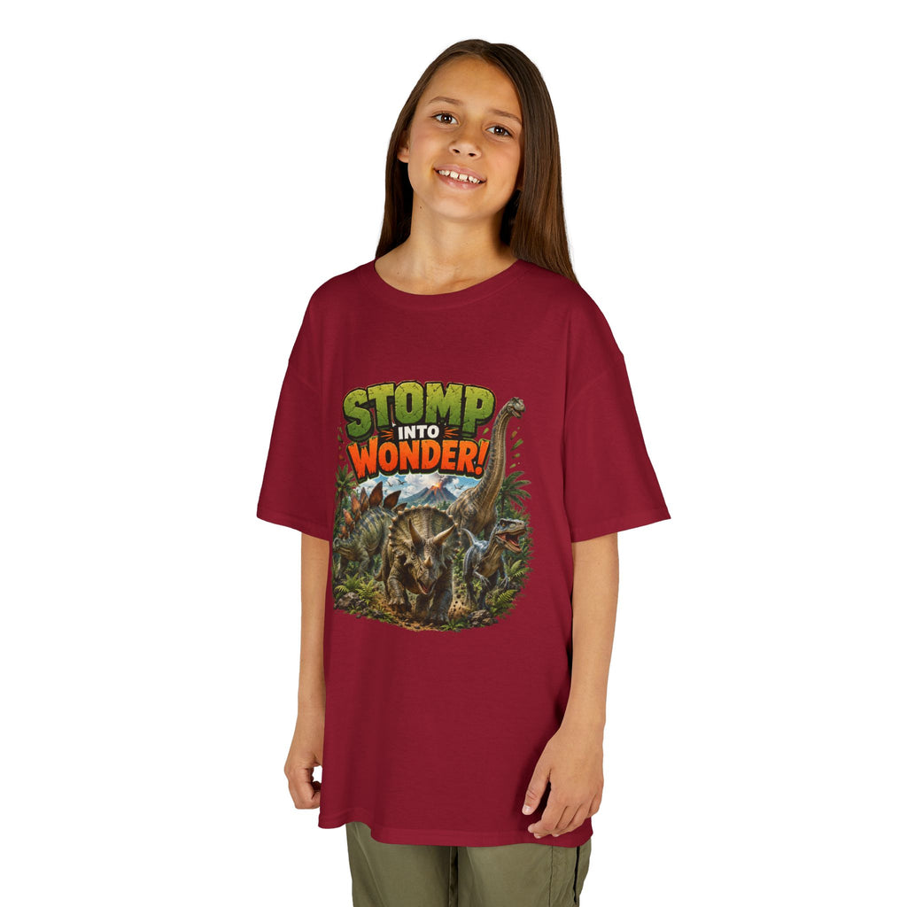 Kids T-Shirt - "Stomp Into Wonder" Dinosaur Graphic Tee