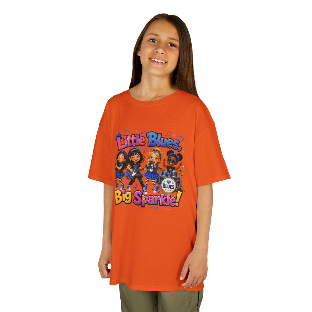 Kids Tee — "Little Blues Big Sparkle" Band Graphic