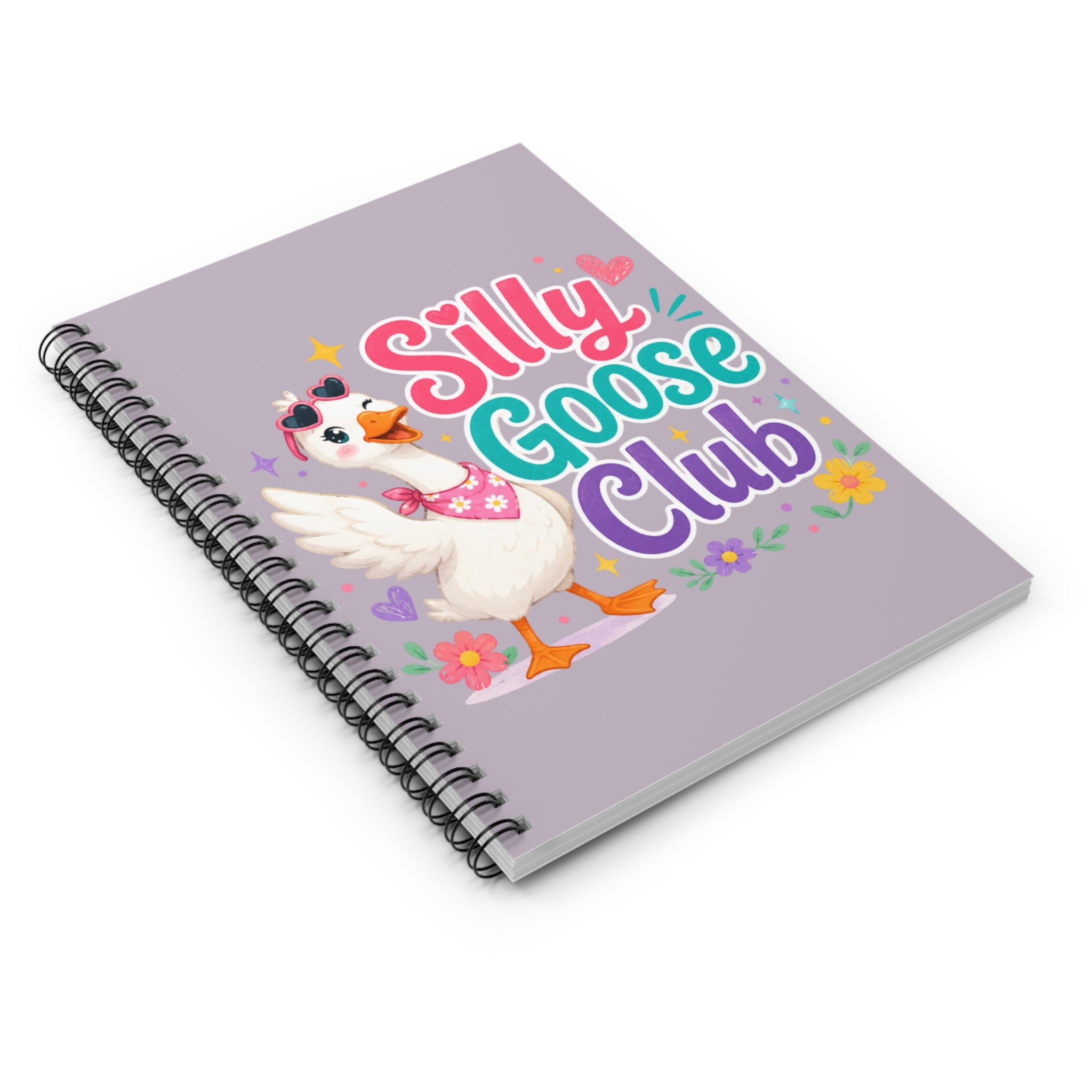 Silly Goose Club Spiral Notebook — Cute Ruled Journal for Kids & Gifts