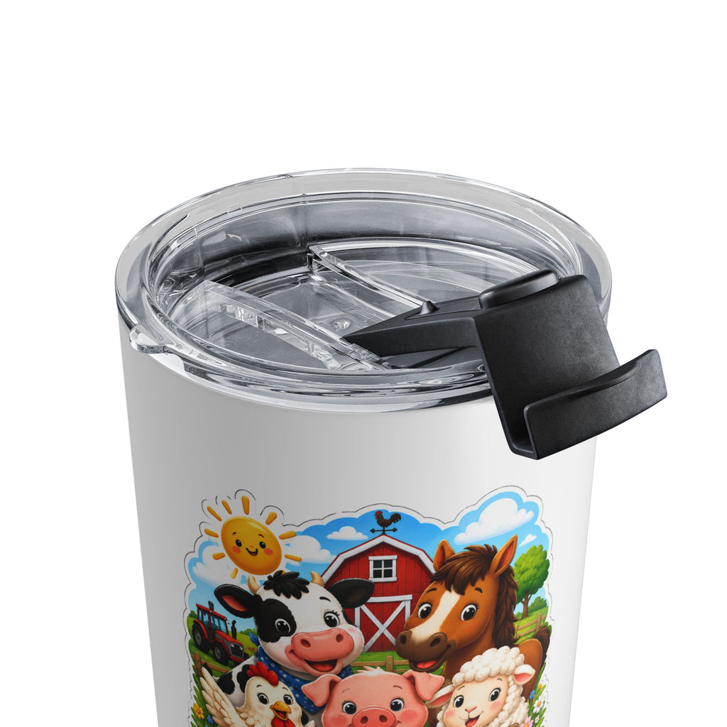 Farm Friends 10oz Tumbler — Cute Kids Animal Barnyard Drink Cup