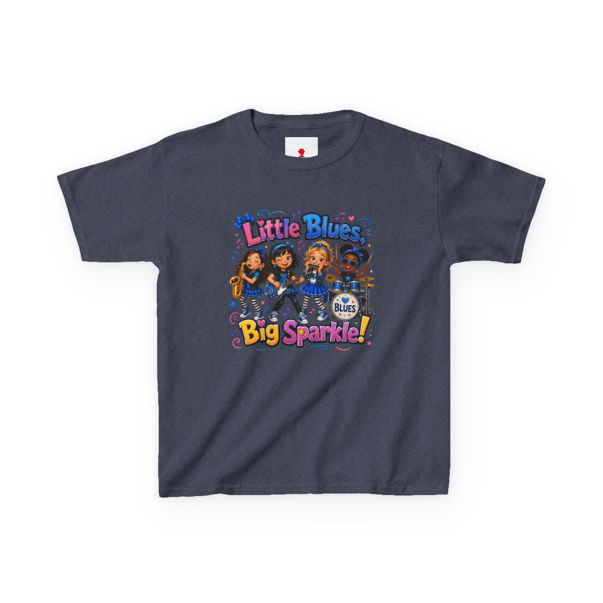 Kids Tee — "Little Blues Big Sparkle" Band Graphic