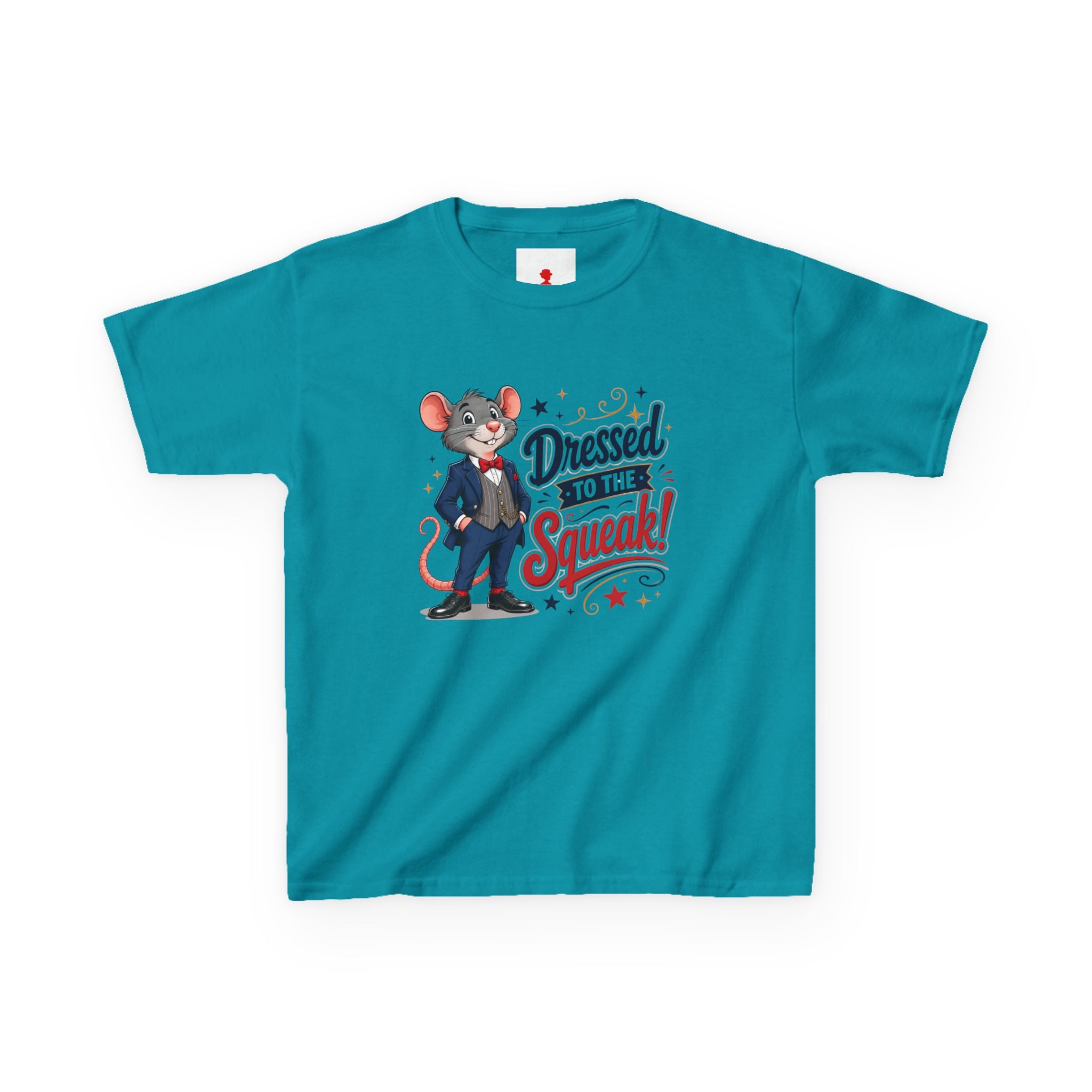 Kids Tee — "Dressed to the Squeak" Cartoon Mouse Graphic