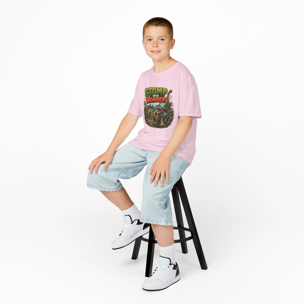 Kids T-Shirt - "Stomp Into Wonder" Dinosaur Graphic Tee