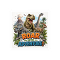 Roar Into Adventure! Dinosaur Kiss-Cut Vinyl Sticker