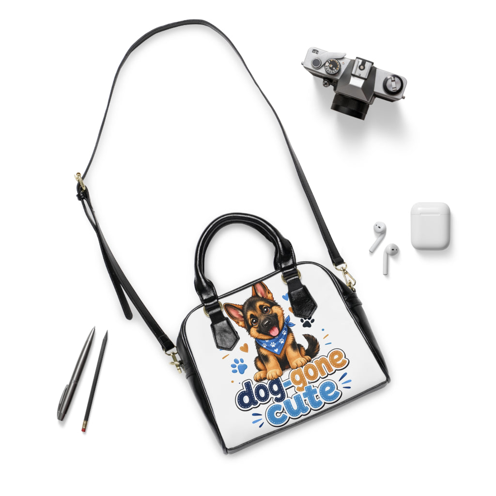 Dog-Gone Cute Shoulder Handbag — Adorable Puppy Print Purse