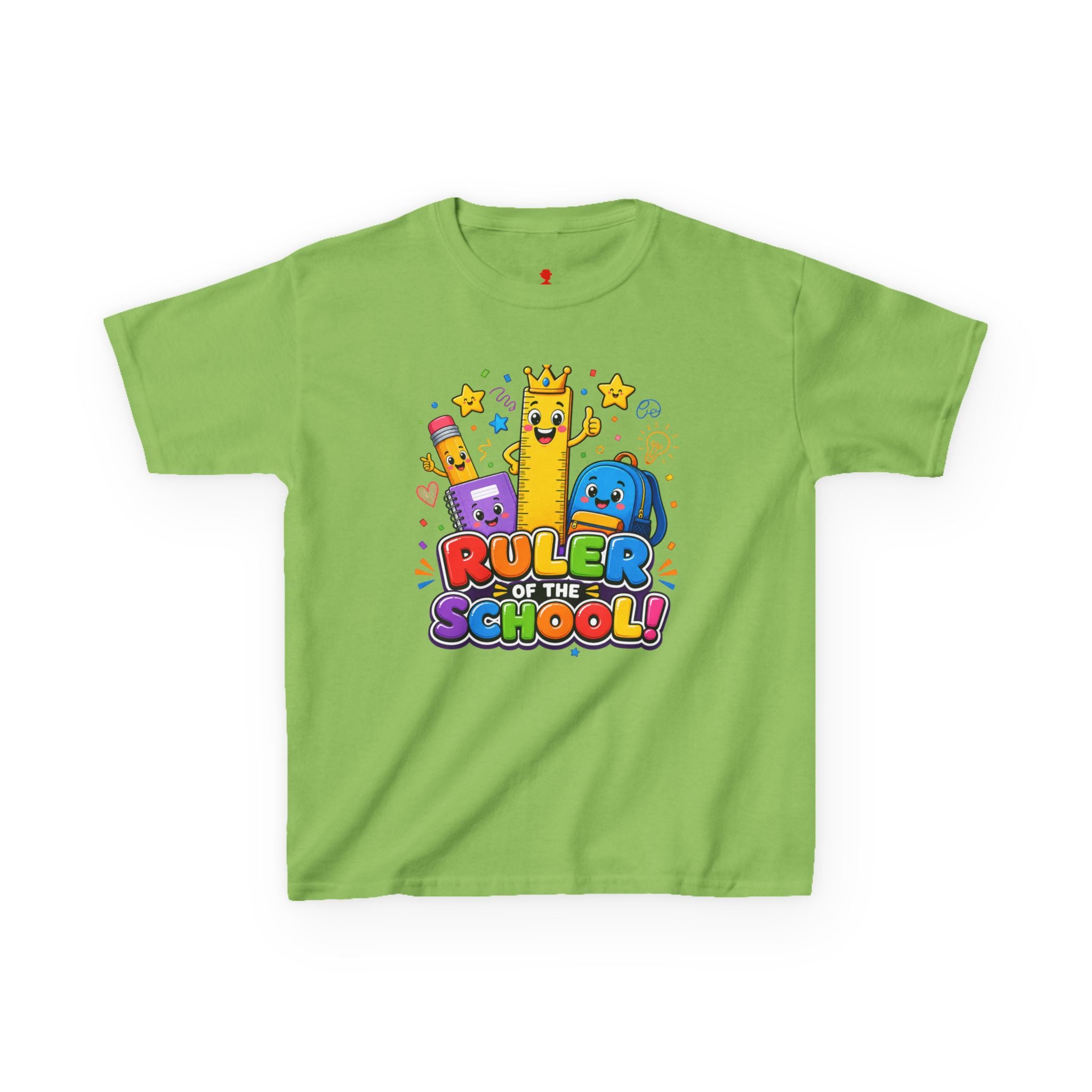 Ruler of the School kids T-Shirt | Cute School Supplies Graphic