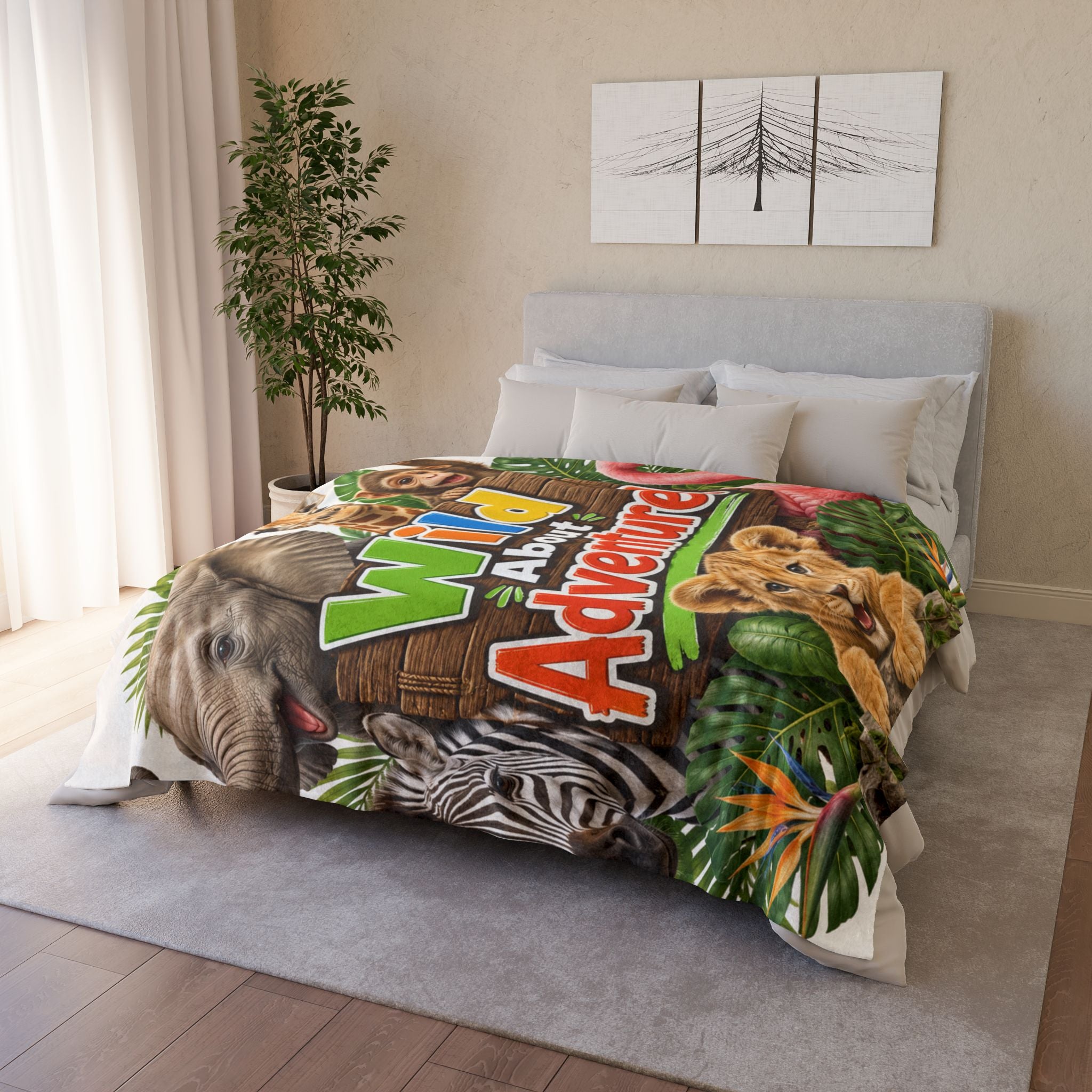 Wild About Adventure! Kids Animal Blanket