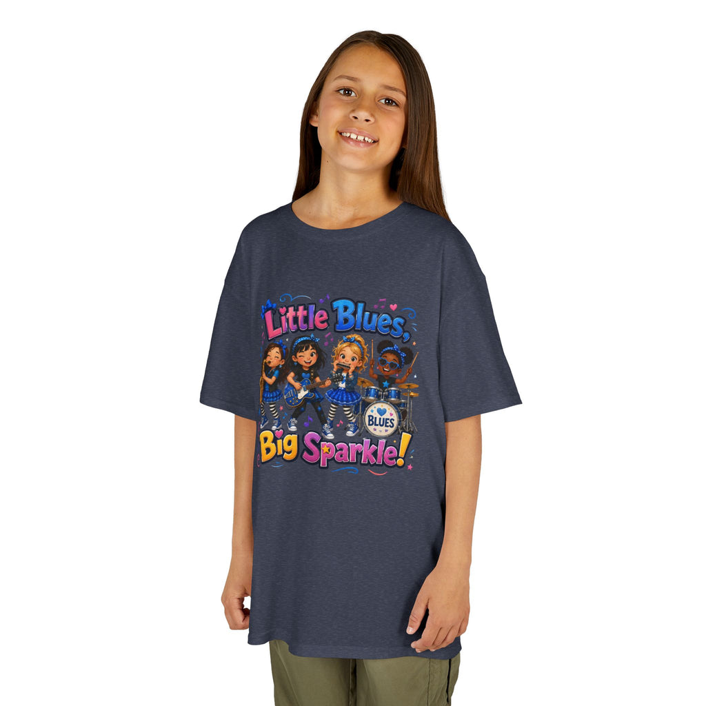 Kids Tee — "Little Blues Big Sparkle" Band Graphic
