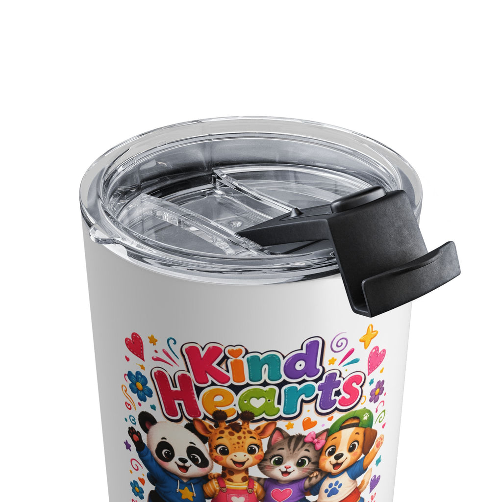 10oz Tumbler - "Kind Hearts Best Friends Forever" Cute Cartoon Animal Travel Mug