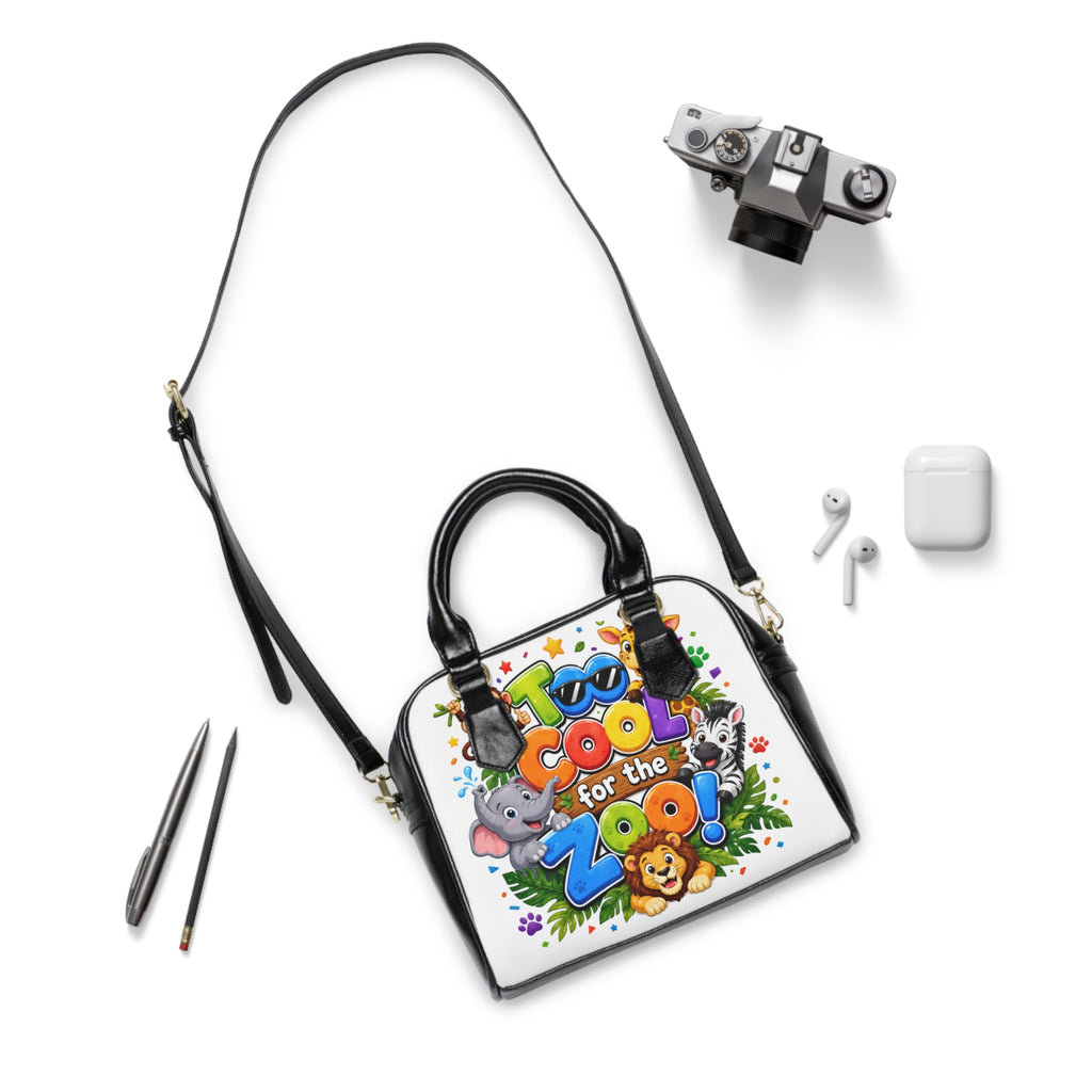 Shoulder Handbag — "Too Cool for the Zoo" Cute Kids Animal Tote