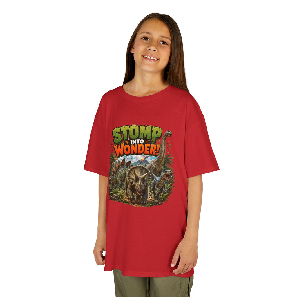 Kids T-Shirt - "Stomp Into Wonder" Dinosaur Graphic Tee