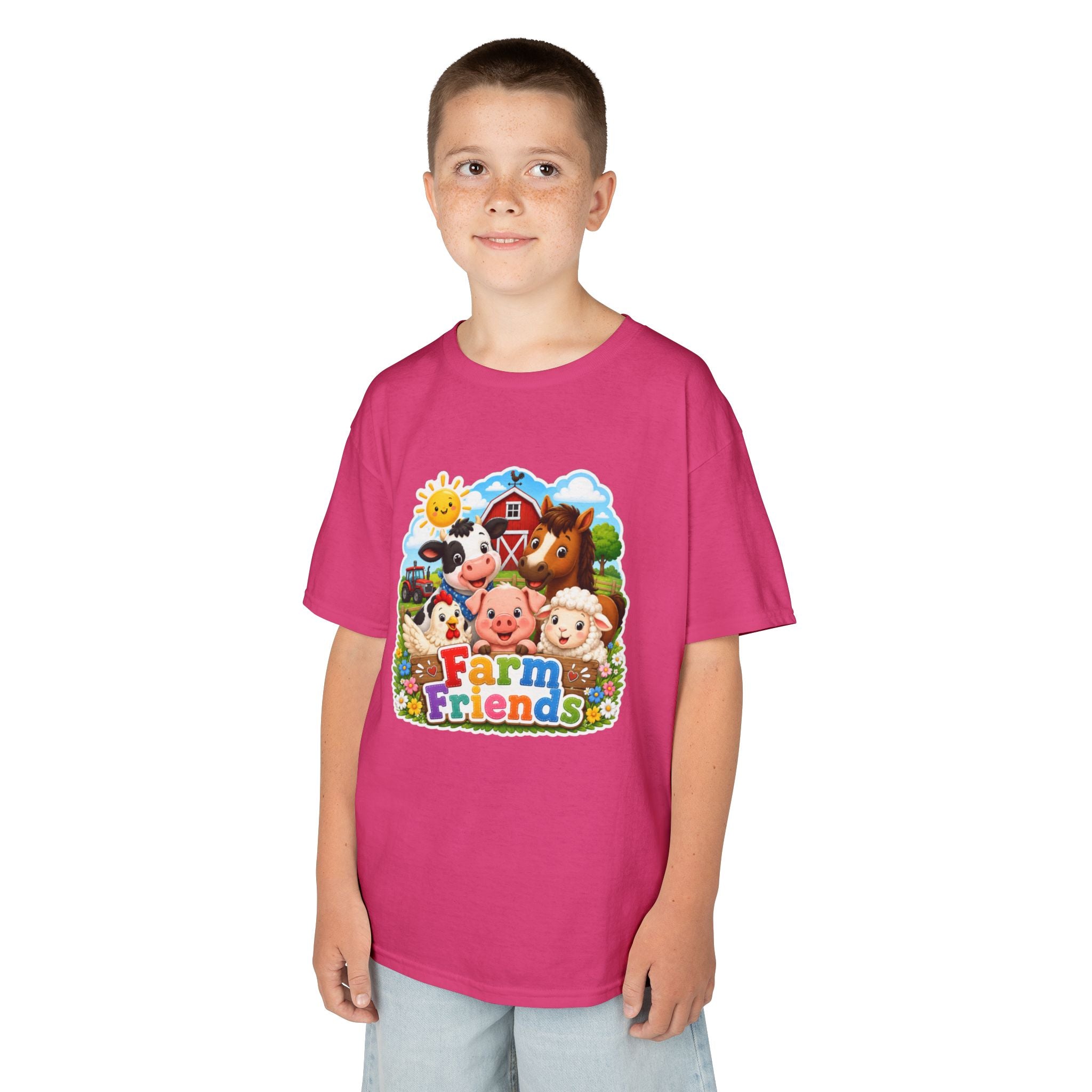 Kids Farm Friends T‑Shirt — Cute Barnyard Animals Graphic Tee