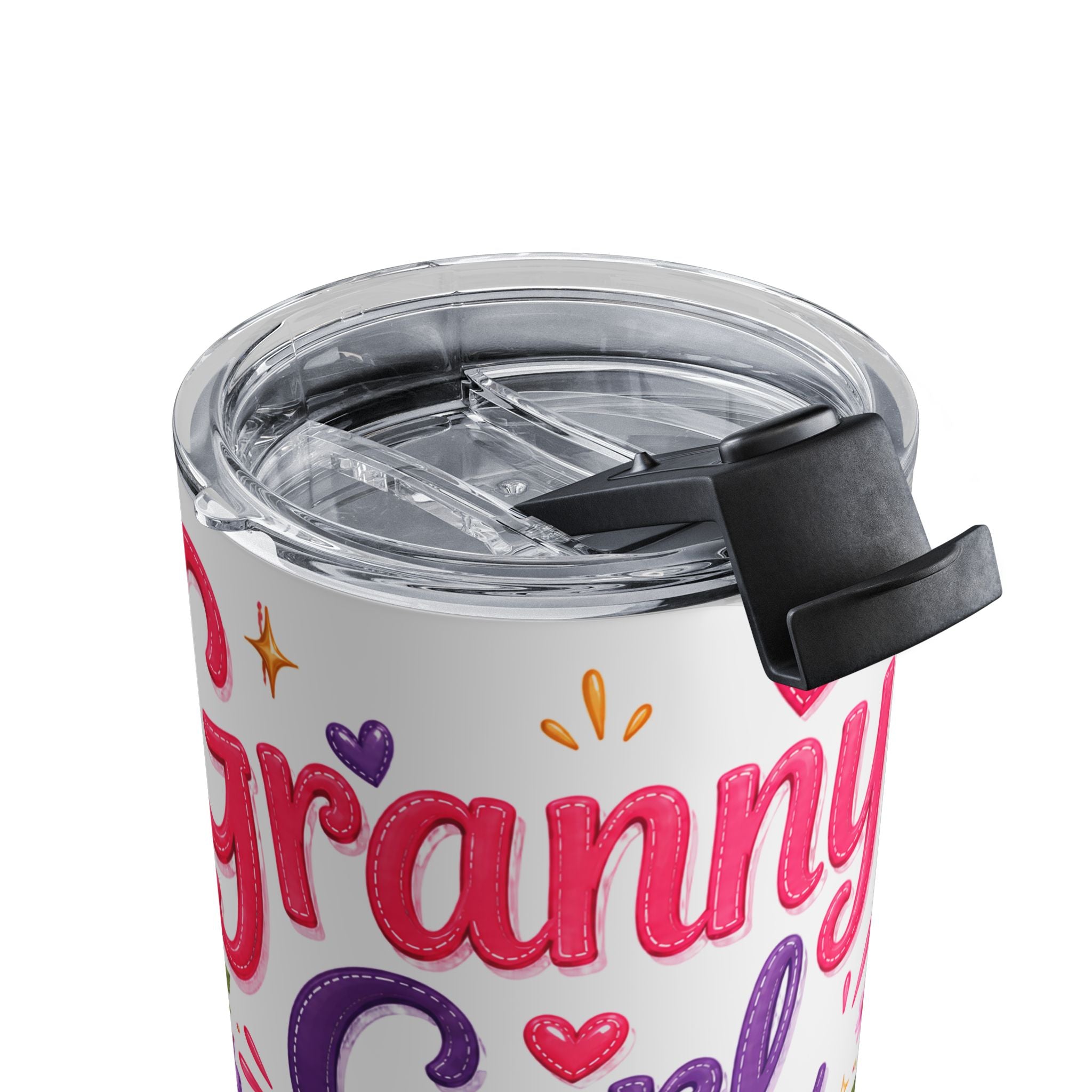 Granny Girl tumbler 10oz | floral hearts stainless steel travel cup