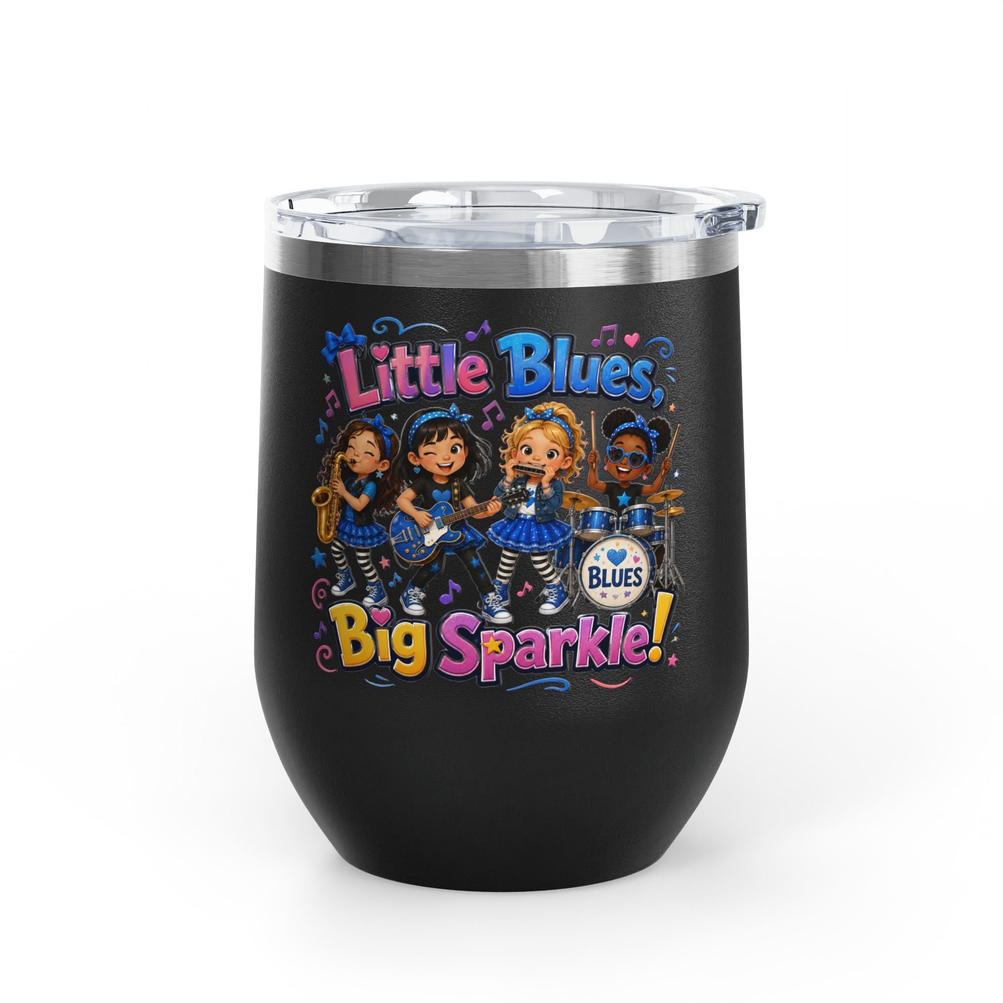 "Little Blues Big Sparkle" Insulated 12oz Travel Cup
