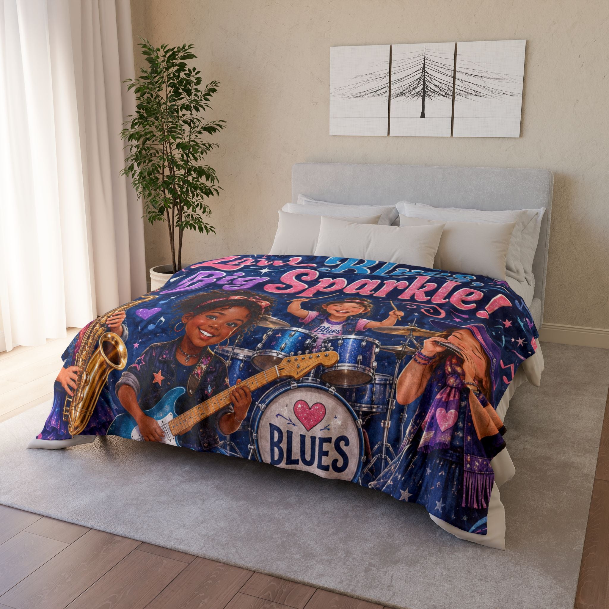 Little Blues Big Sparkle! Blanket