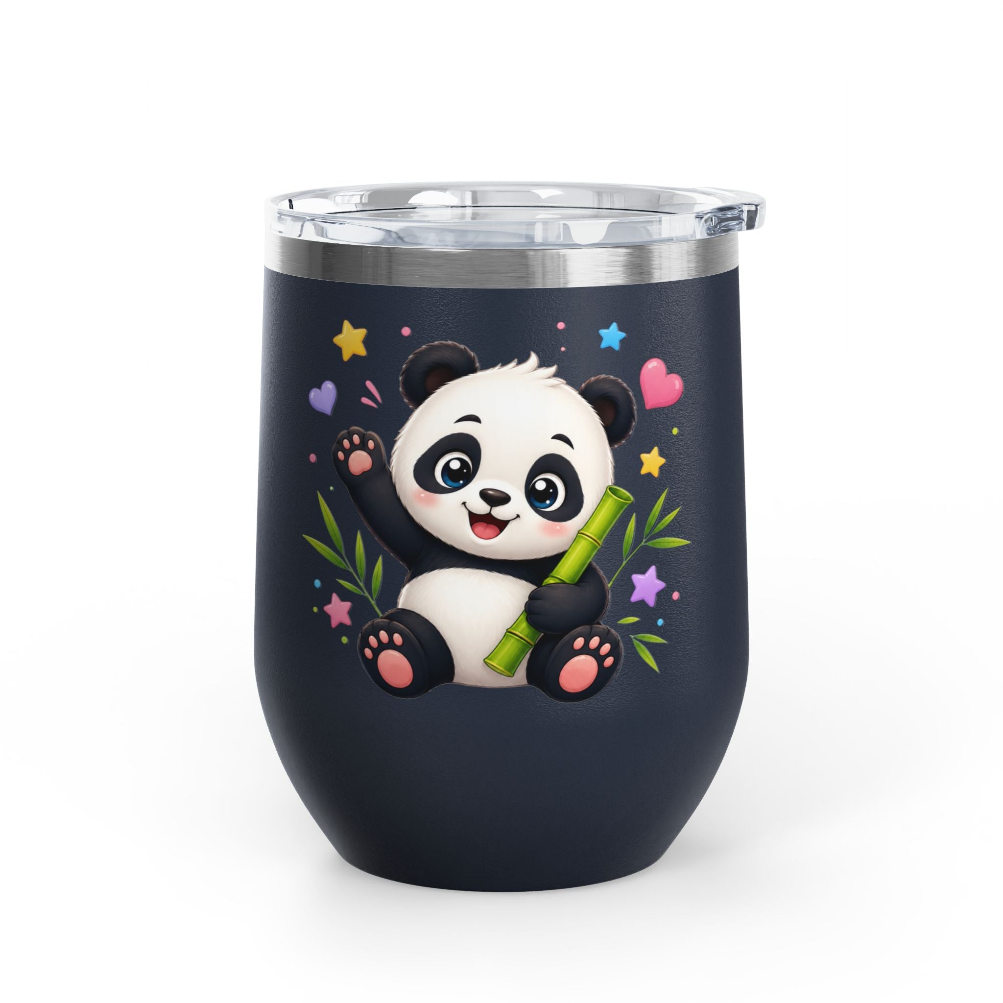 Panda Love 12oz Tumbler — Cute Bamboo Baby Panda Insulated Cup