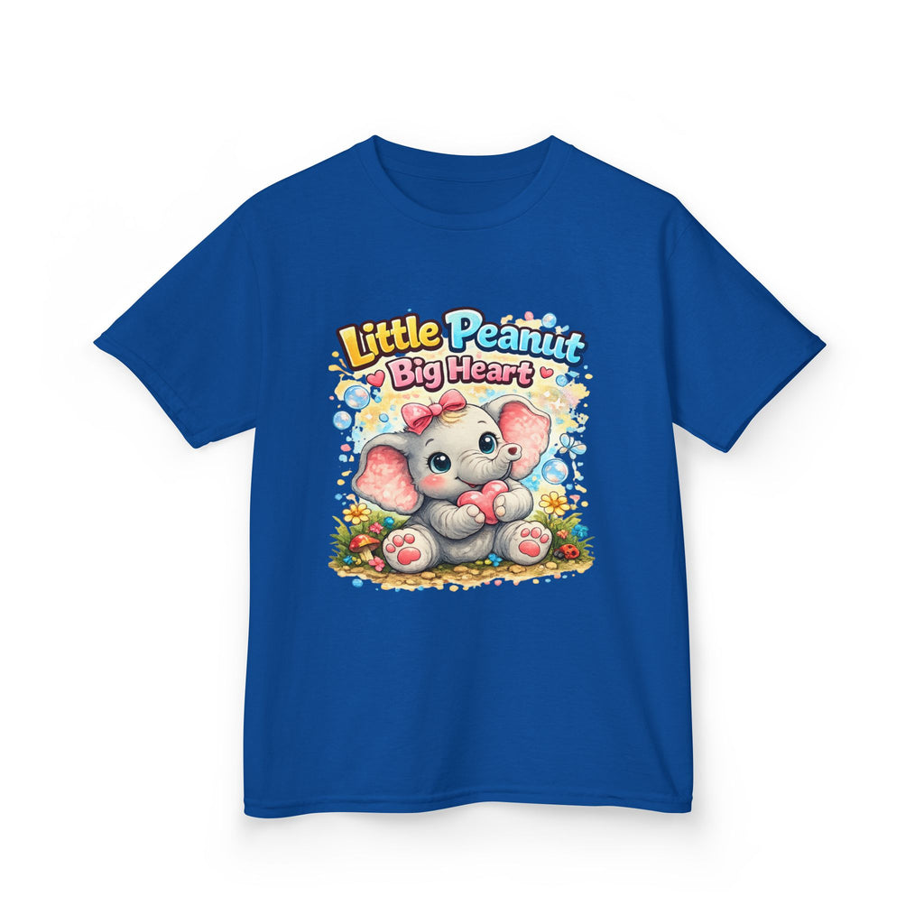 Kids Tee — "Little Peanut Big Heart" Cute Baby Elephant Shirt for Toddlers