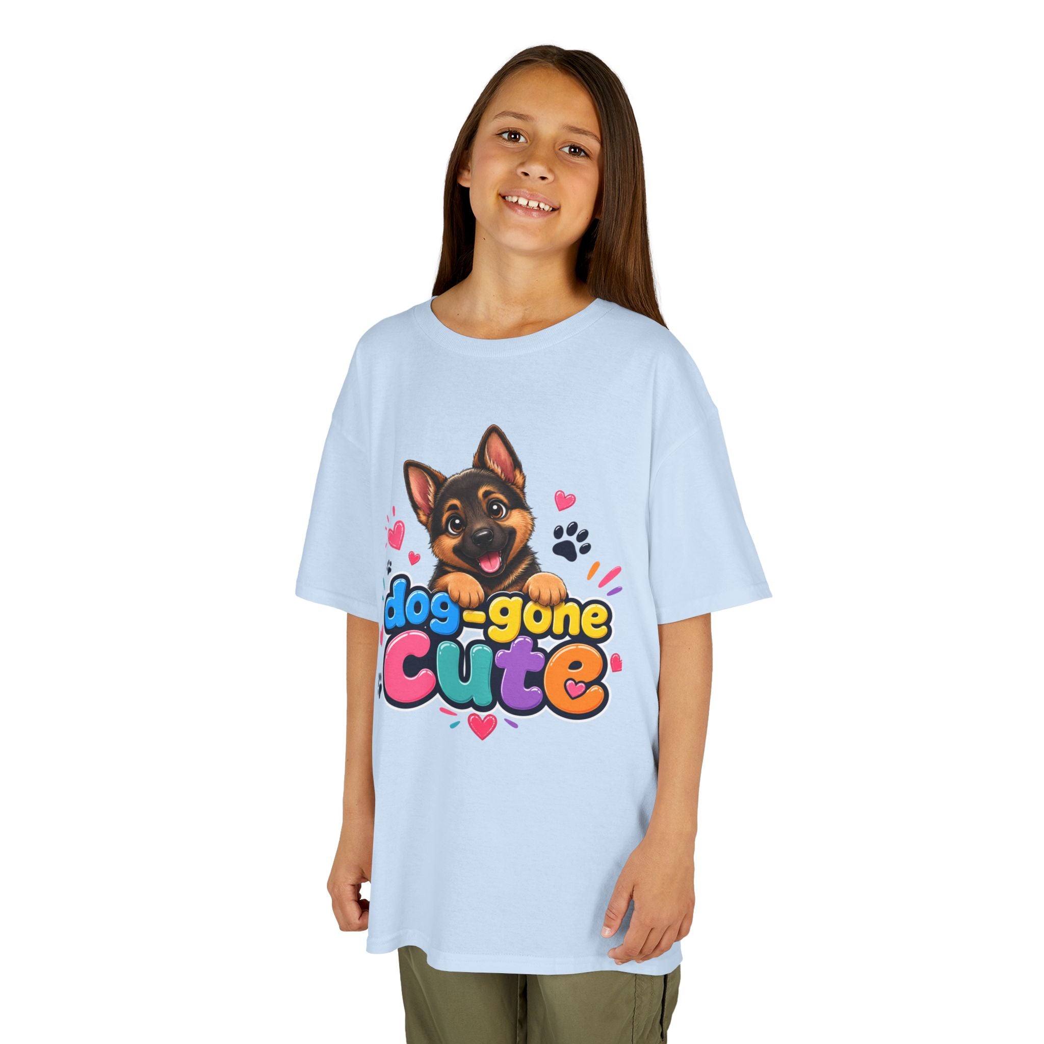 Kids T-Shirt — "Dog-Gone Cute" German Shepherd Puppy Tee