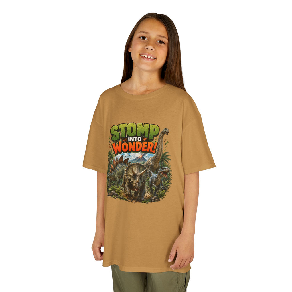 Kids T-Shirt - "Stomp Into Wonder" Dinosaur Graphic Tee
