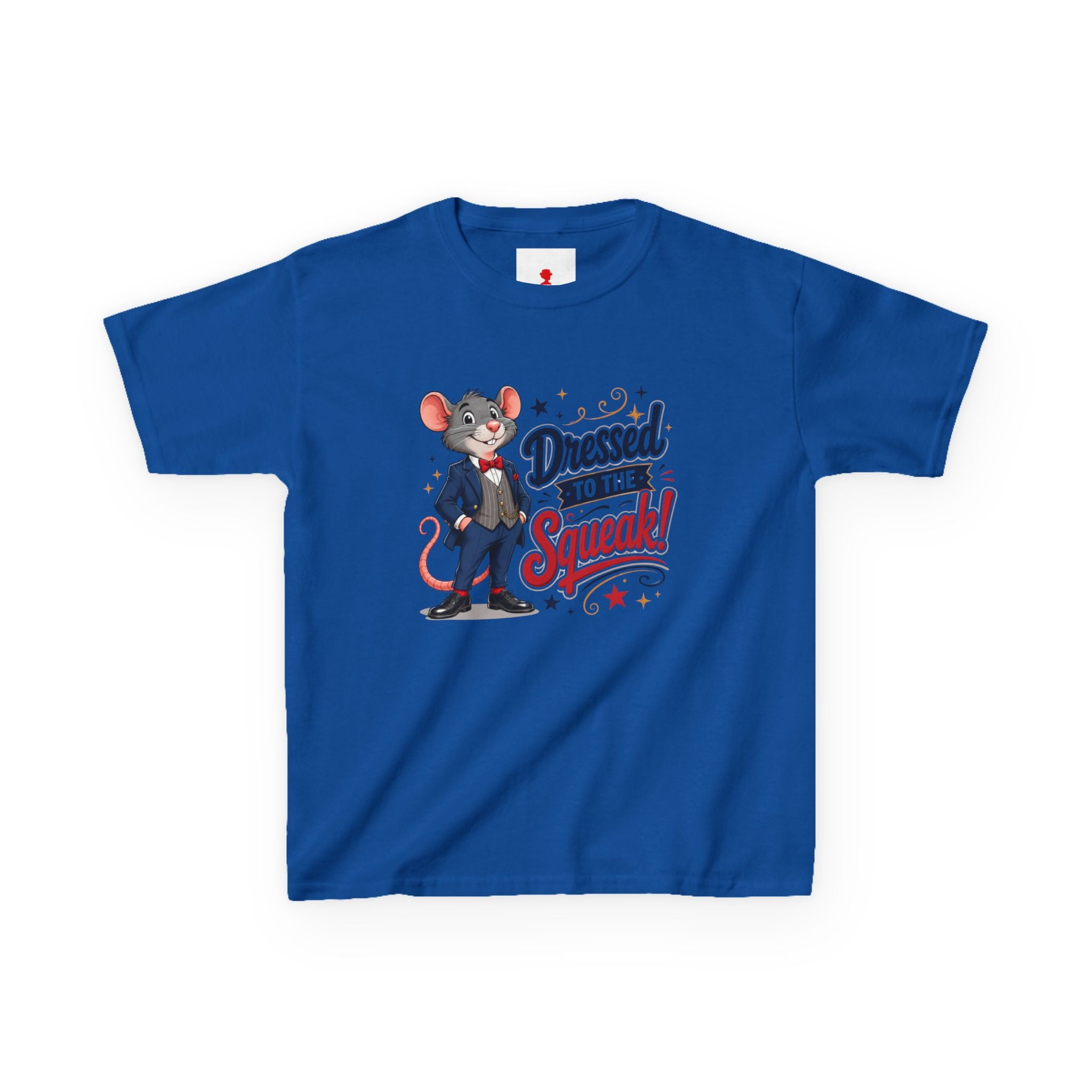 Kids Tee — "Dressed to the Squeak" Cartoon Mouse Graphic