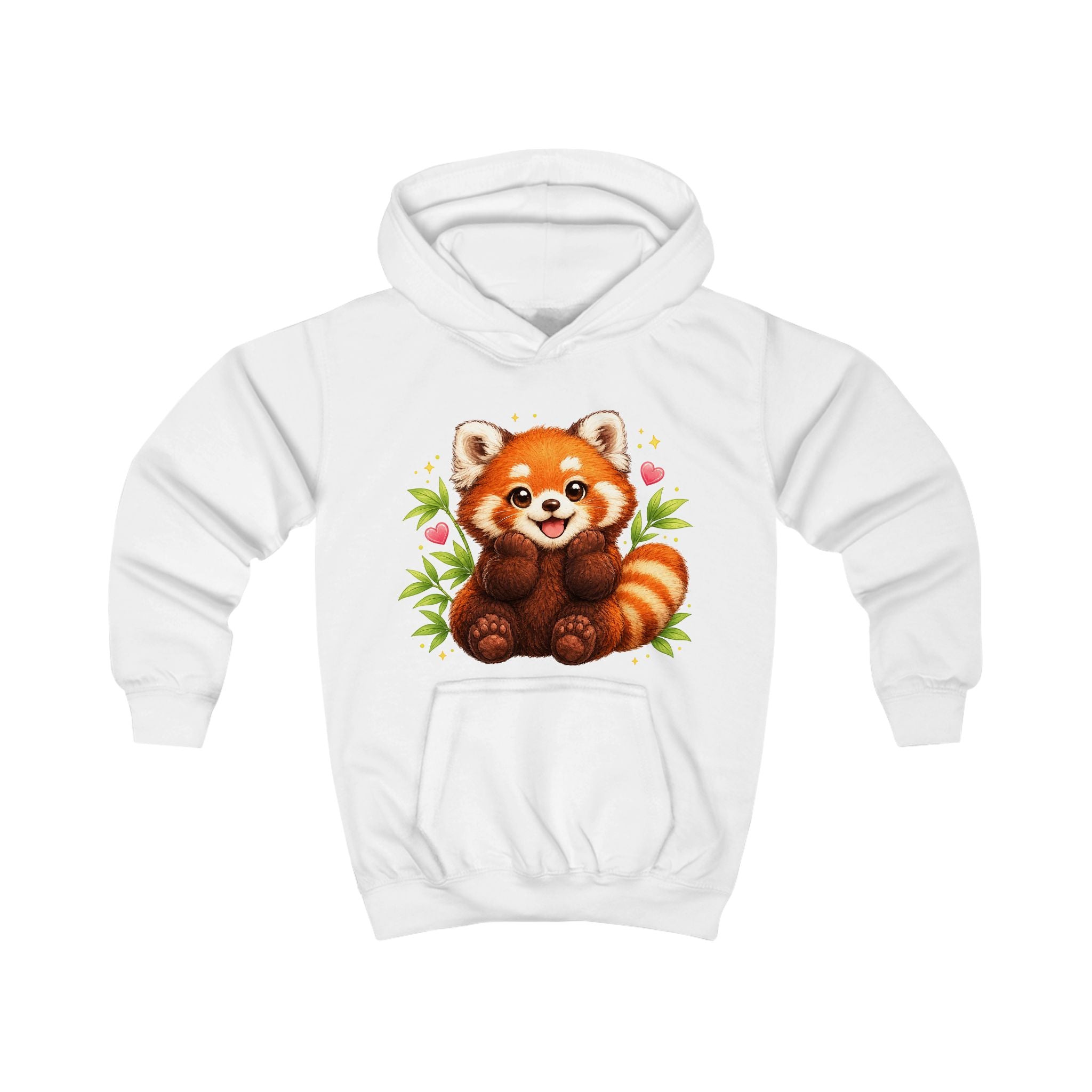 Kids Hoodie — Cute Smiling Red Panda Graphic Hoodie for Children