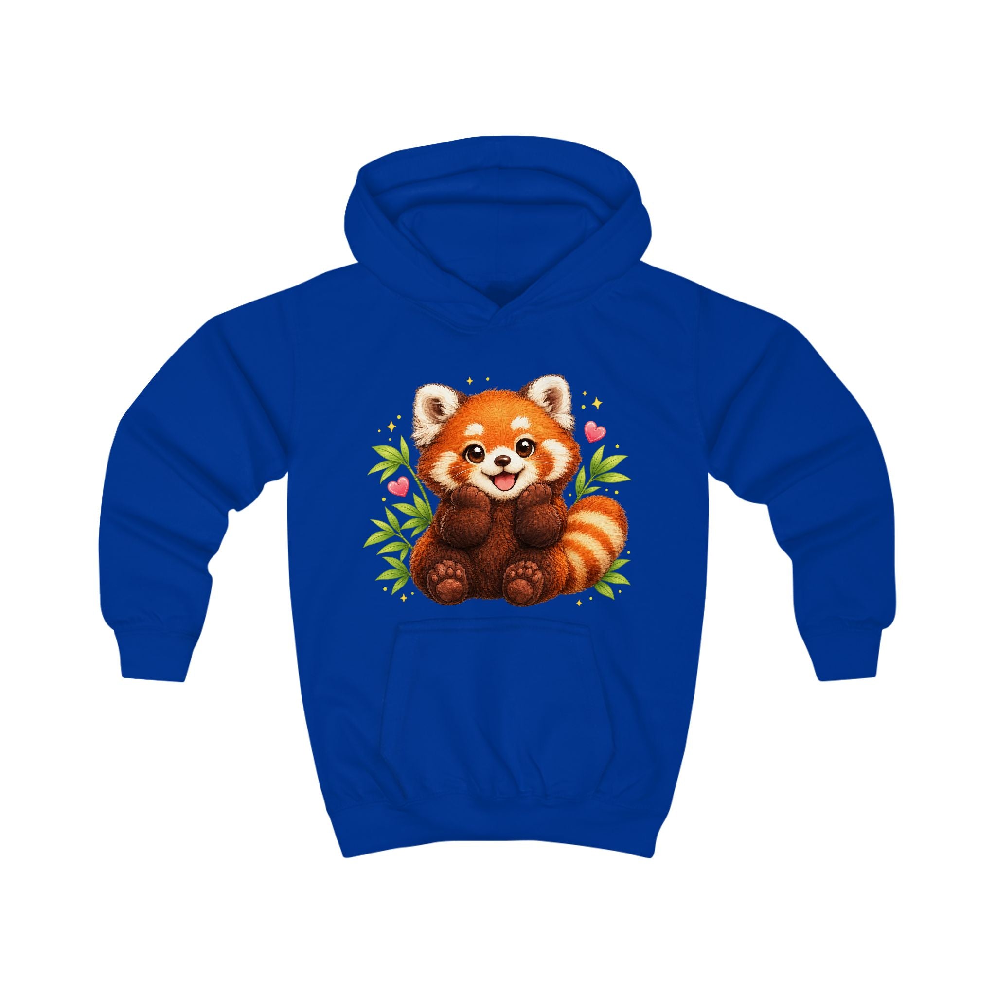 Kids Hoodie — Cute Smiling Red Panda Graphic Hoodie for Children