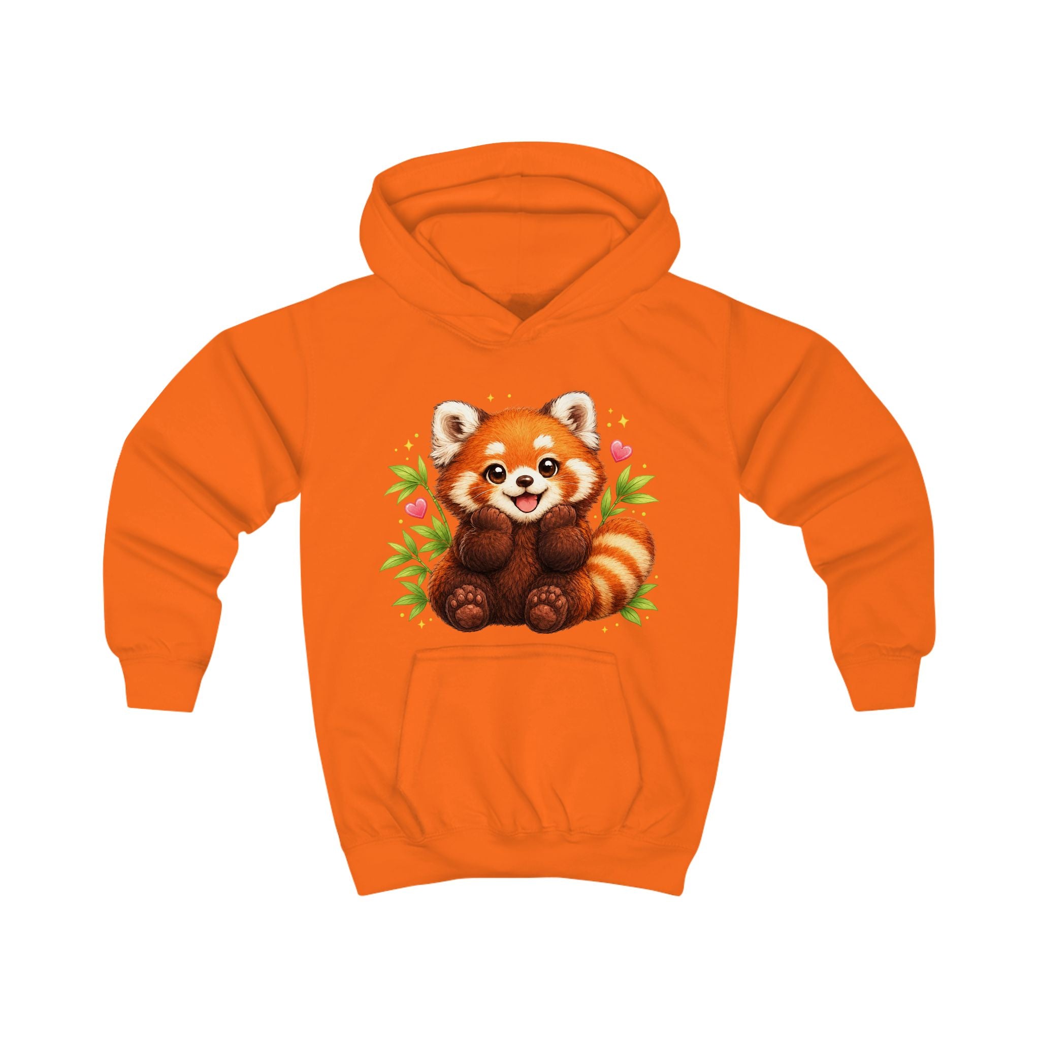 Kids Hoodie — Cute Smiling Red Panda Graphic Hoodie for Children