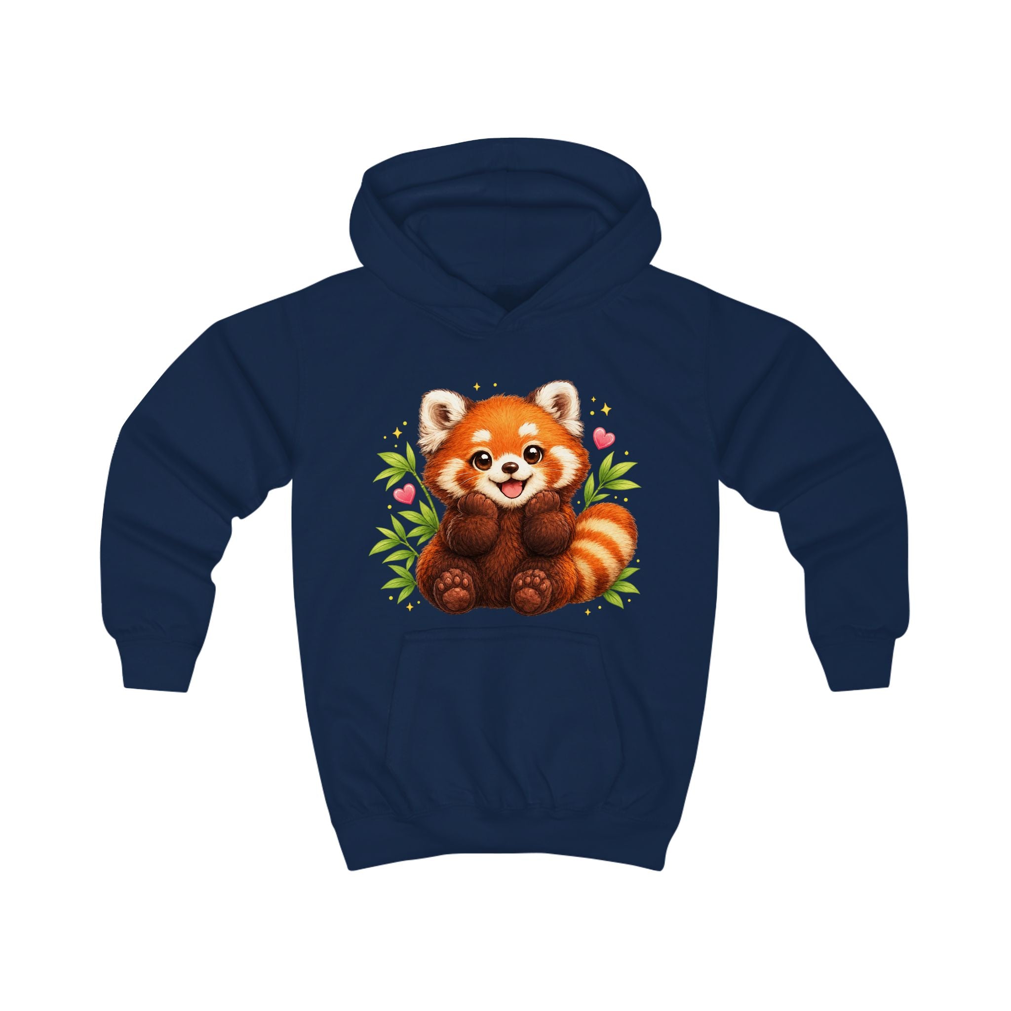 Kids Hoodie — Cute Smiling Red Panda Graphic Hoodie for Children