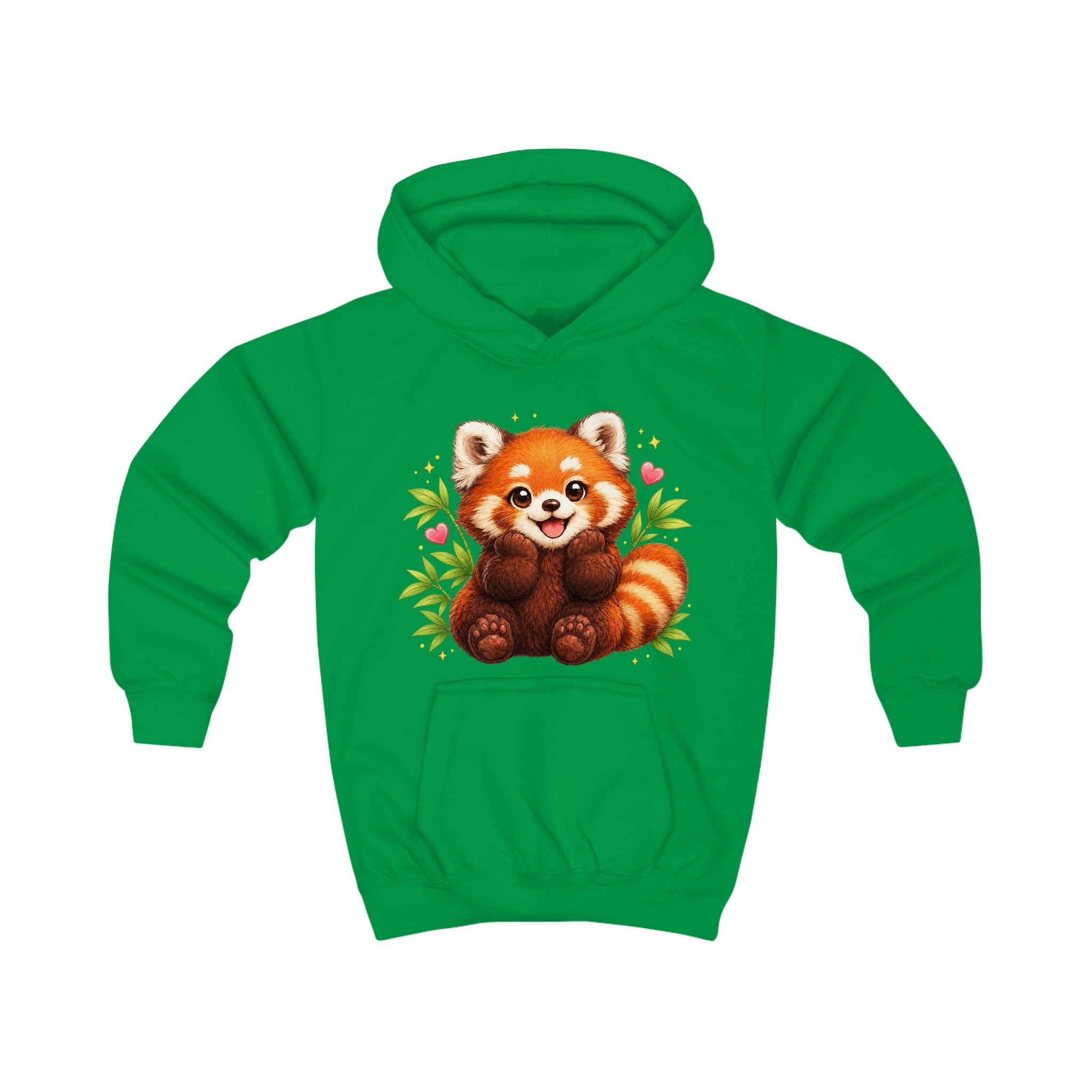 Kids Hoodie — Cute Smiling Red Panda Graphic Hoodie for Children