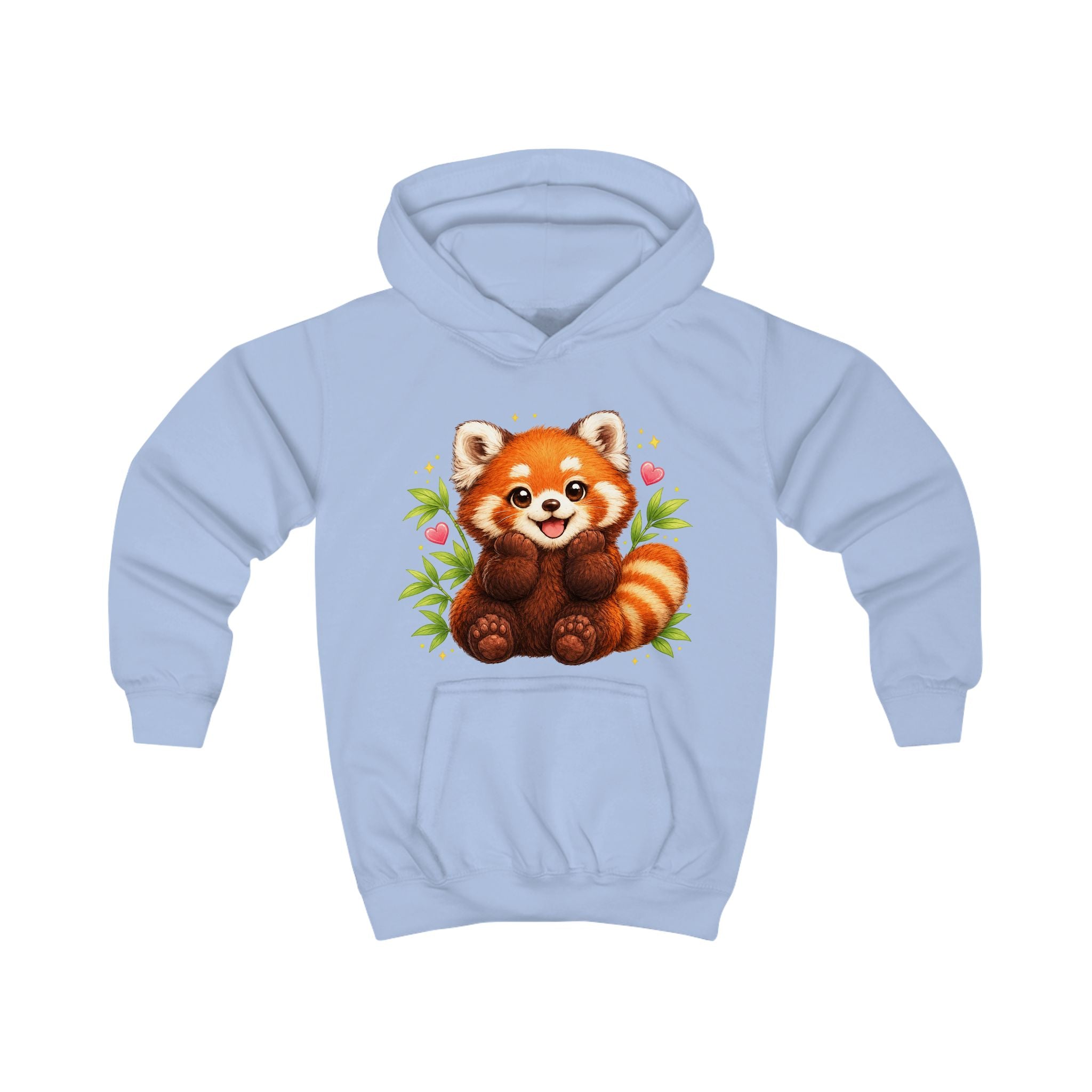 Kids Hoodie — Cute Smiling Red Panda Graphic Hoodie for Children