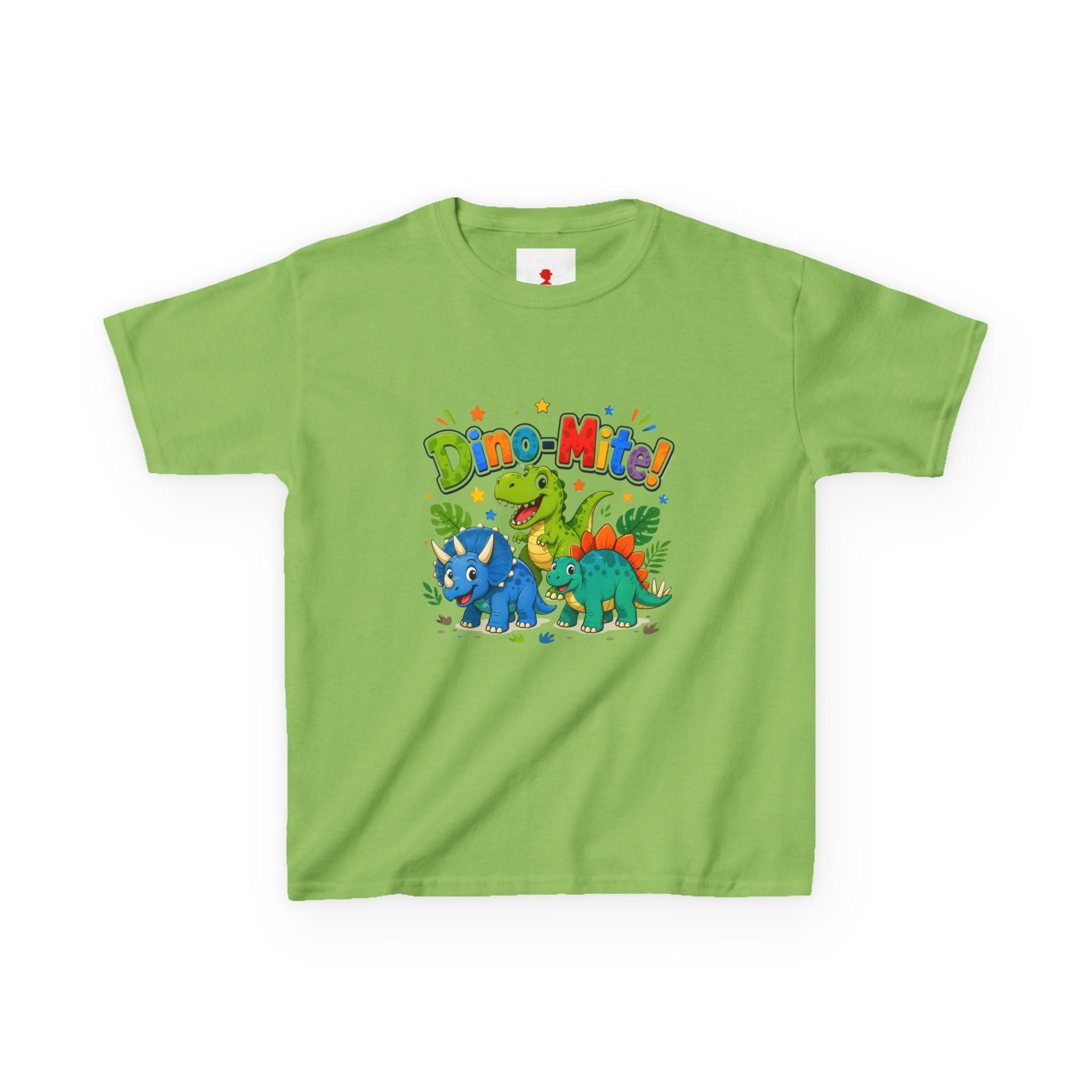 Kids T-Shirt - "Dino-Mite!" Colorful Dino Crew Tee for Toddlers & Kids