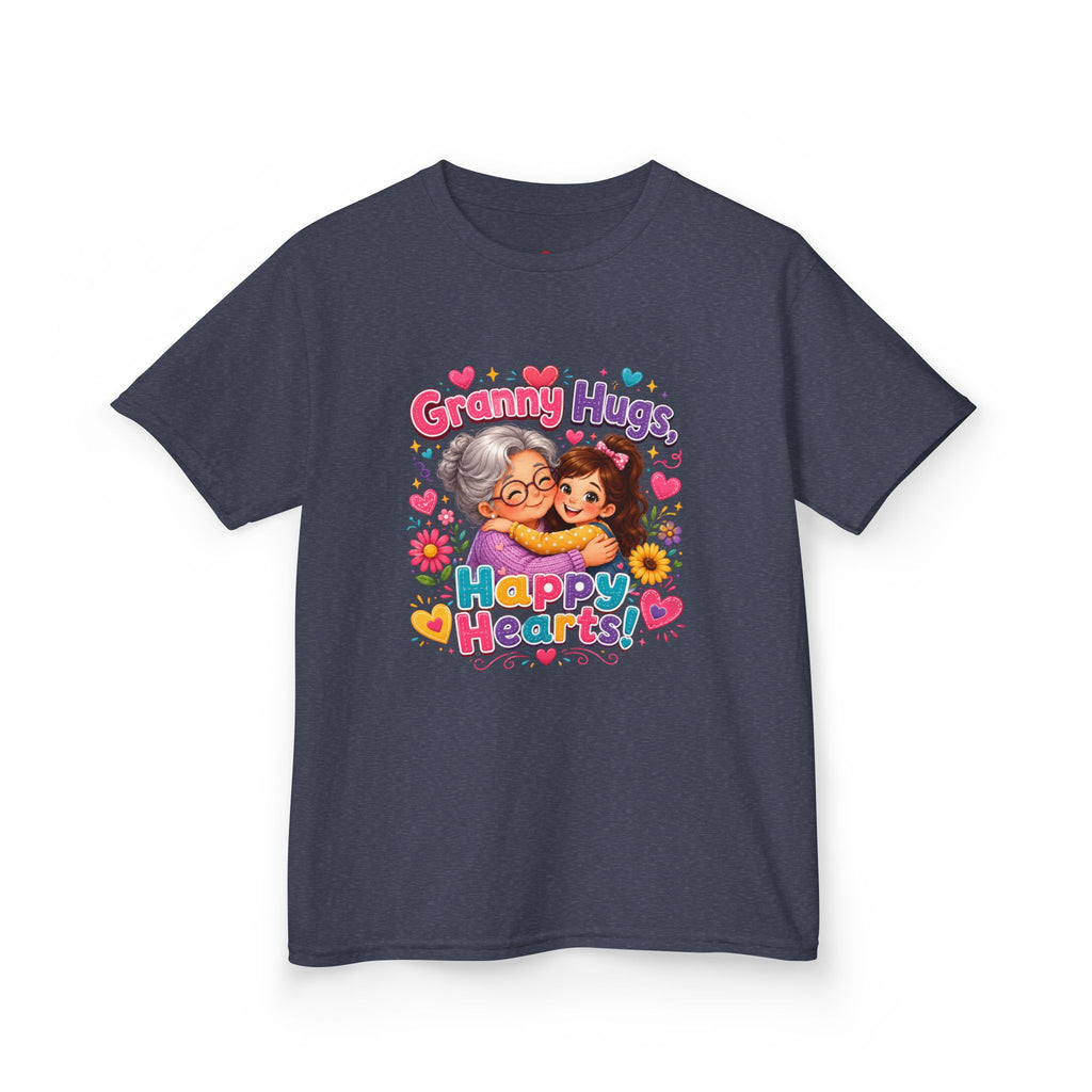 Granny Hugs Happy Hearts Tee | Grandma Grandchild Cute Illustration