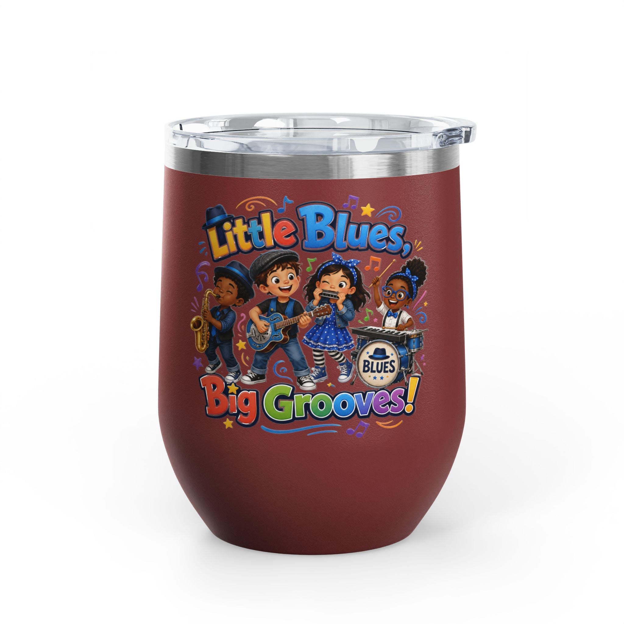 "Little Blues, Big Grooves!" Kids Band Insulated 12oz