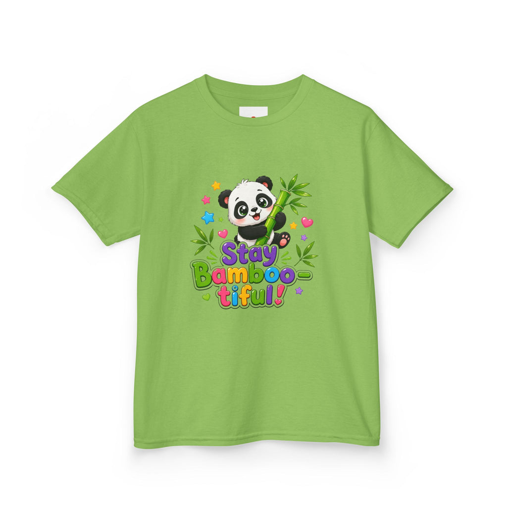 Kids Panda 'Stay Bambootiful!' T-Shirt — Cute Bamboo Forest Tee for Boys & Girls