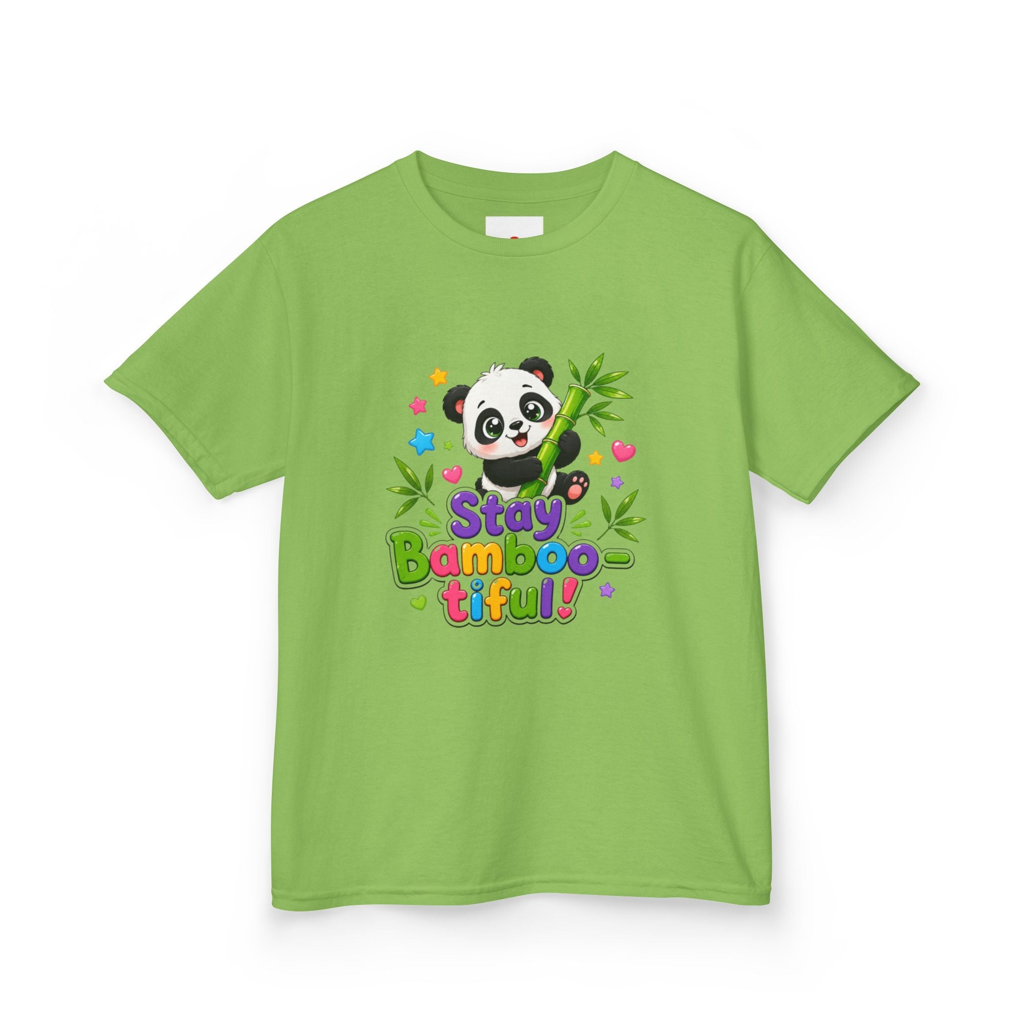 Kids Panda 'Stay Bambootiful!' T-Shirt — Cute Bamboo Forest Tee for Boys & Girls