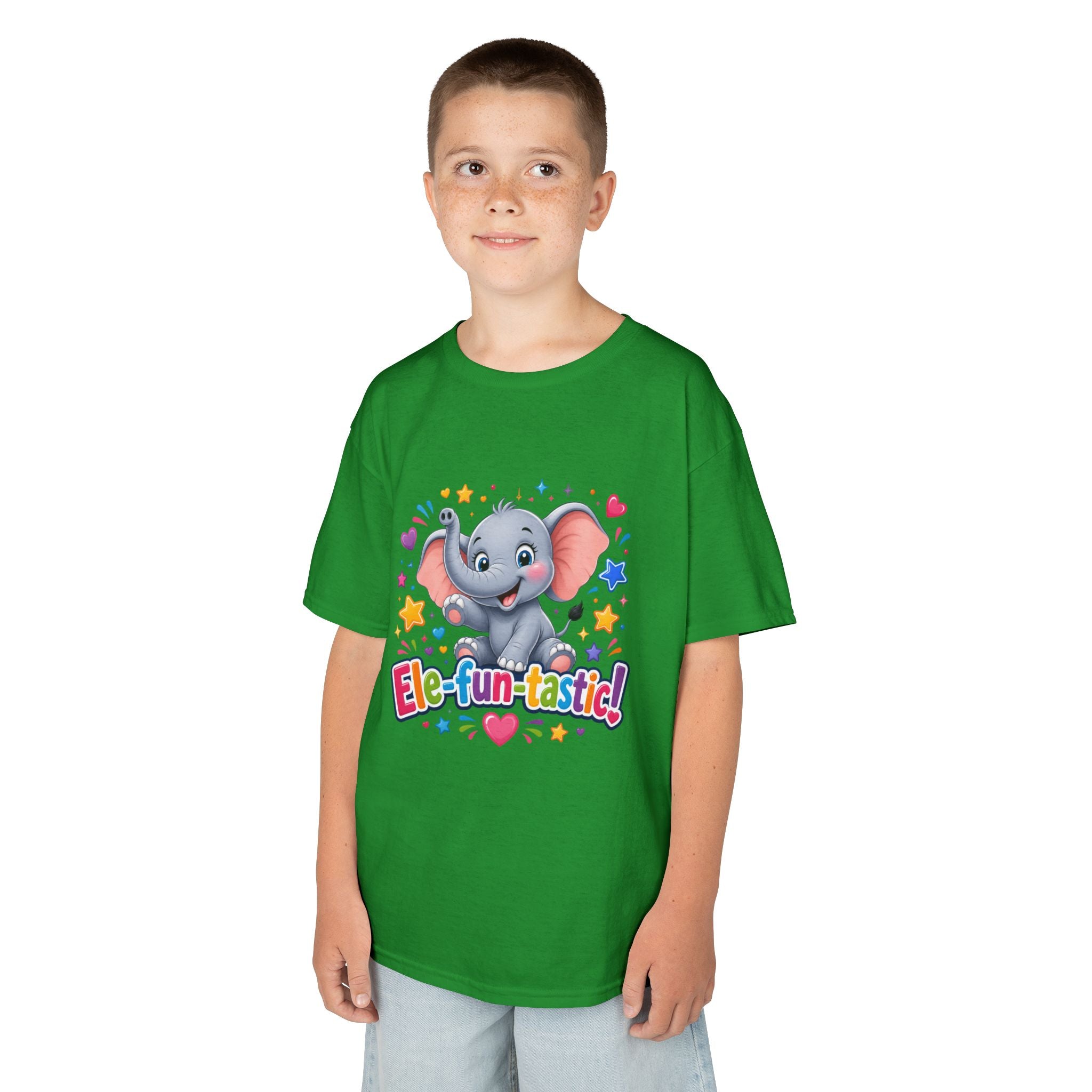 Kids T-Shirt — "Ele-fun-tastic!" Cute Elephant Graphic Tee for Toddlers, Birthday & Playtime