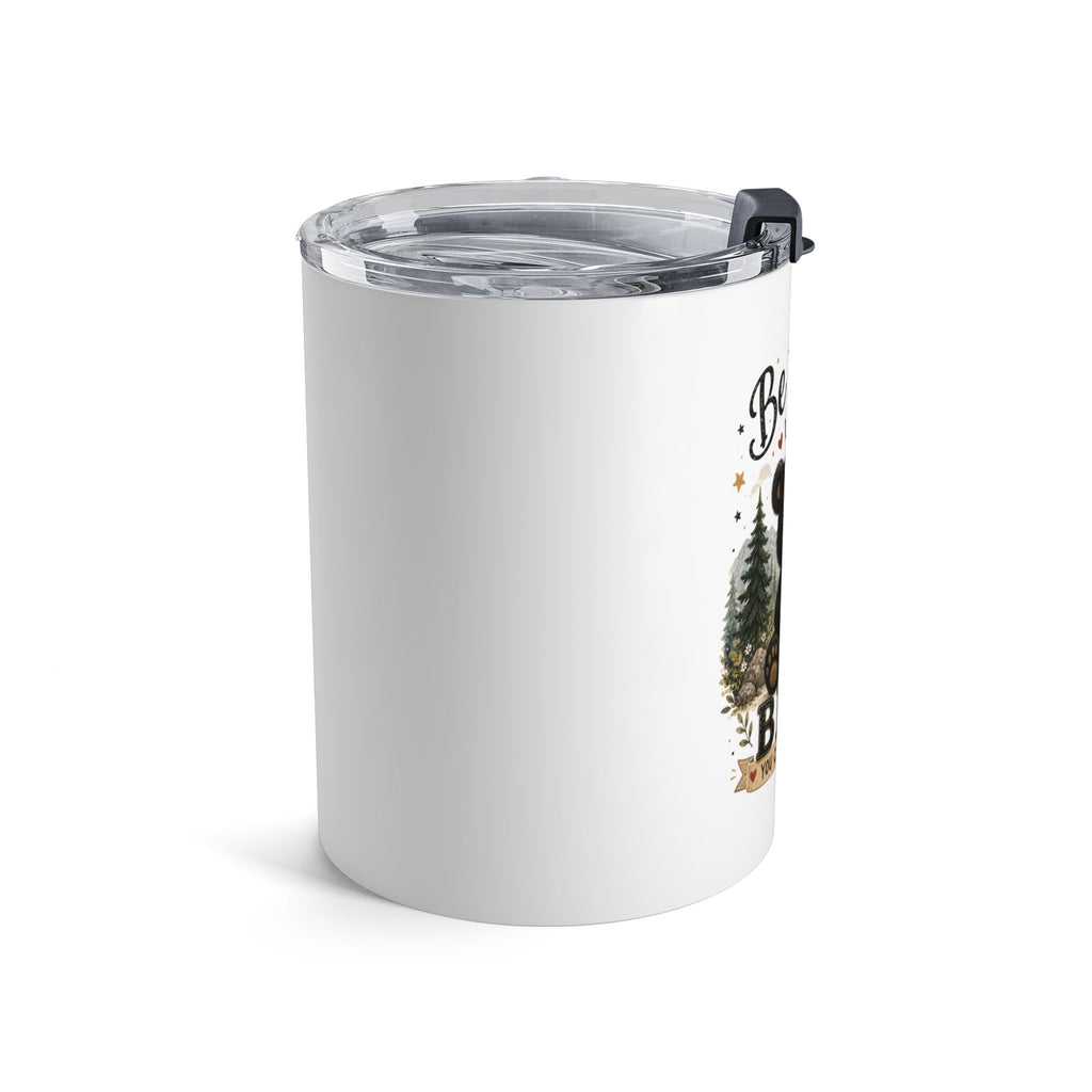 Be Brave Little Bear 10oz Tumbler — Cute Kids Woodland Travel Cup, Baby Shower Gift