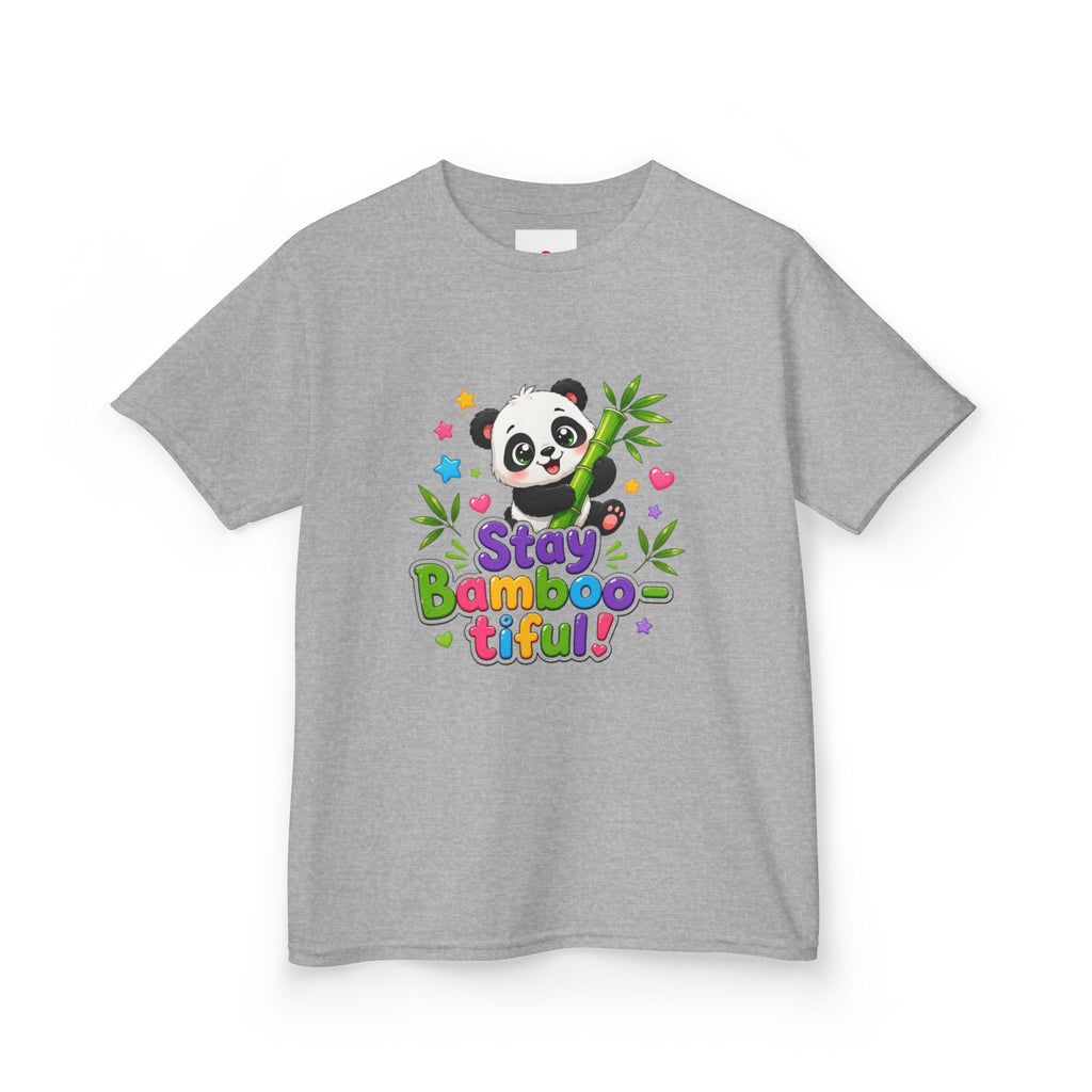 Kids Panda 'Stay Bambootiful!' T-Shirt — Cute Bamboo Forest Tee for Boys & Girls