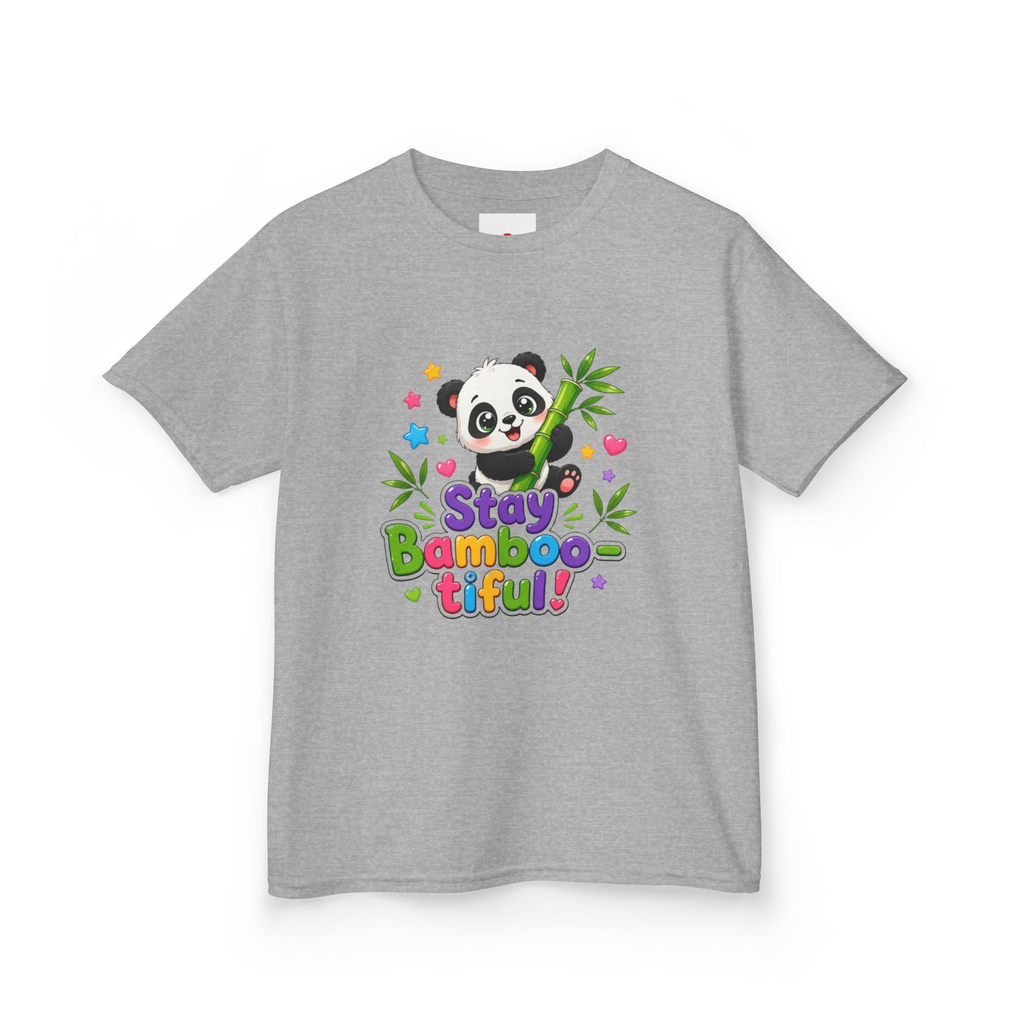 Kids Panda 'Stay Bambootiful!' T-Shirt — Cute Bamboo Forest Tee for Boys & Girls