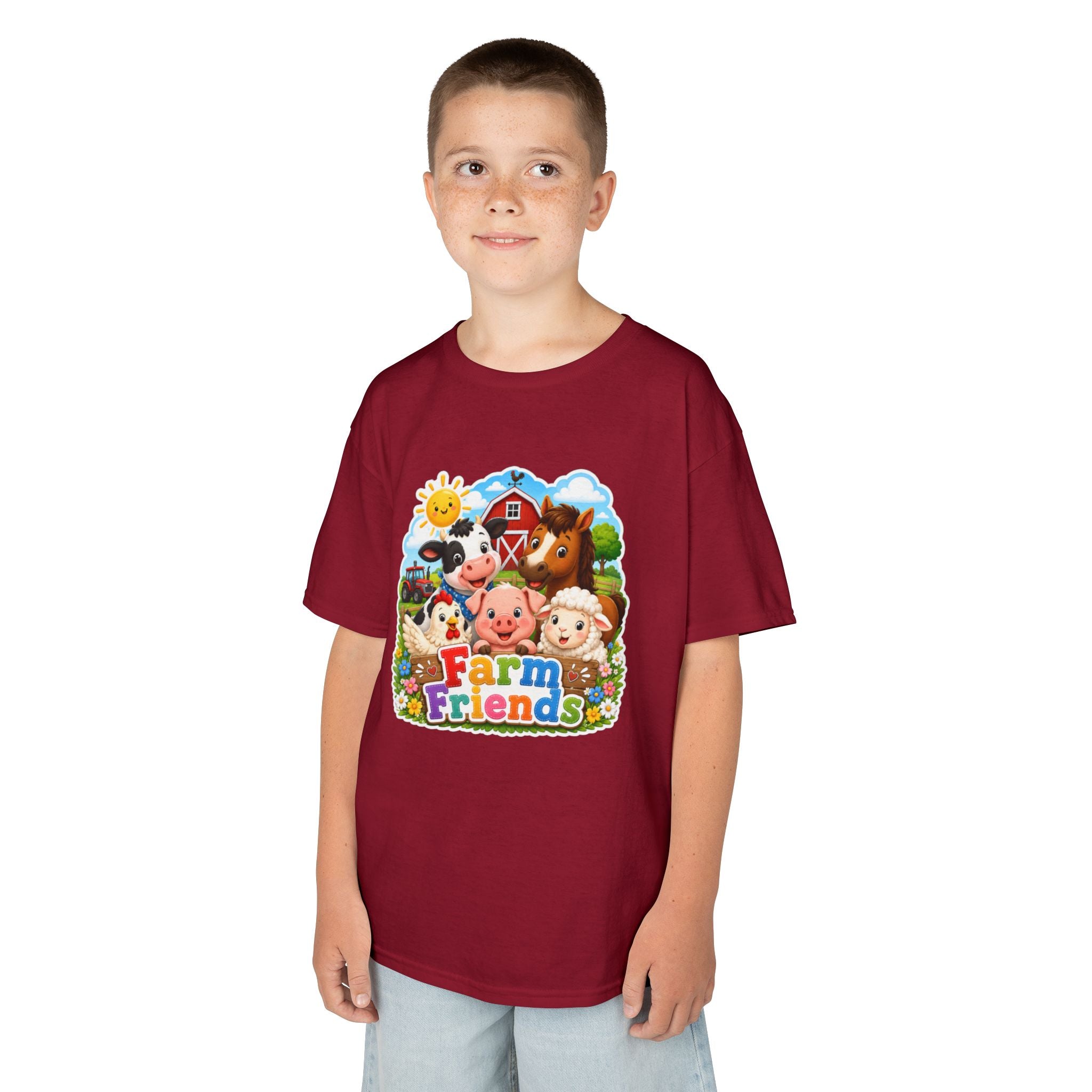 Kids Farm Friends T‑Shirt — Cute Barnyard Animals Graphic Tee