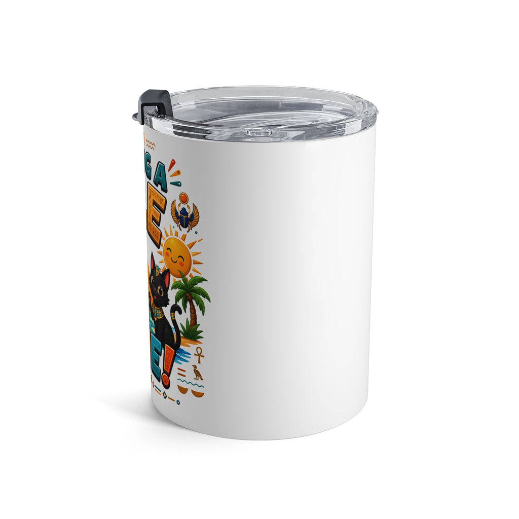 Having a Nile of a Time Tumbler 10oz | Egyptian Pyramid Cat Camel Design