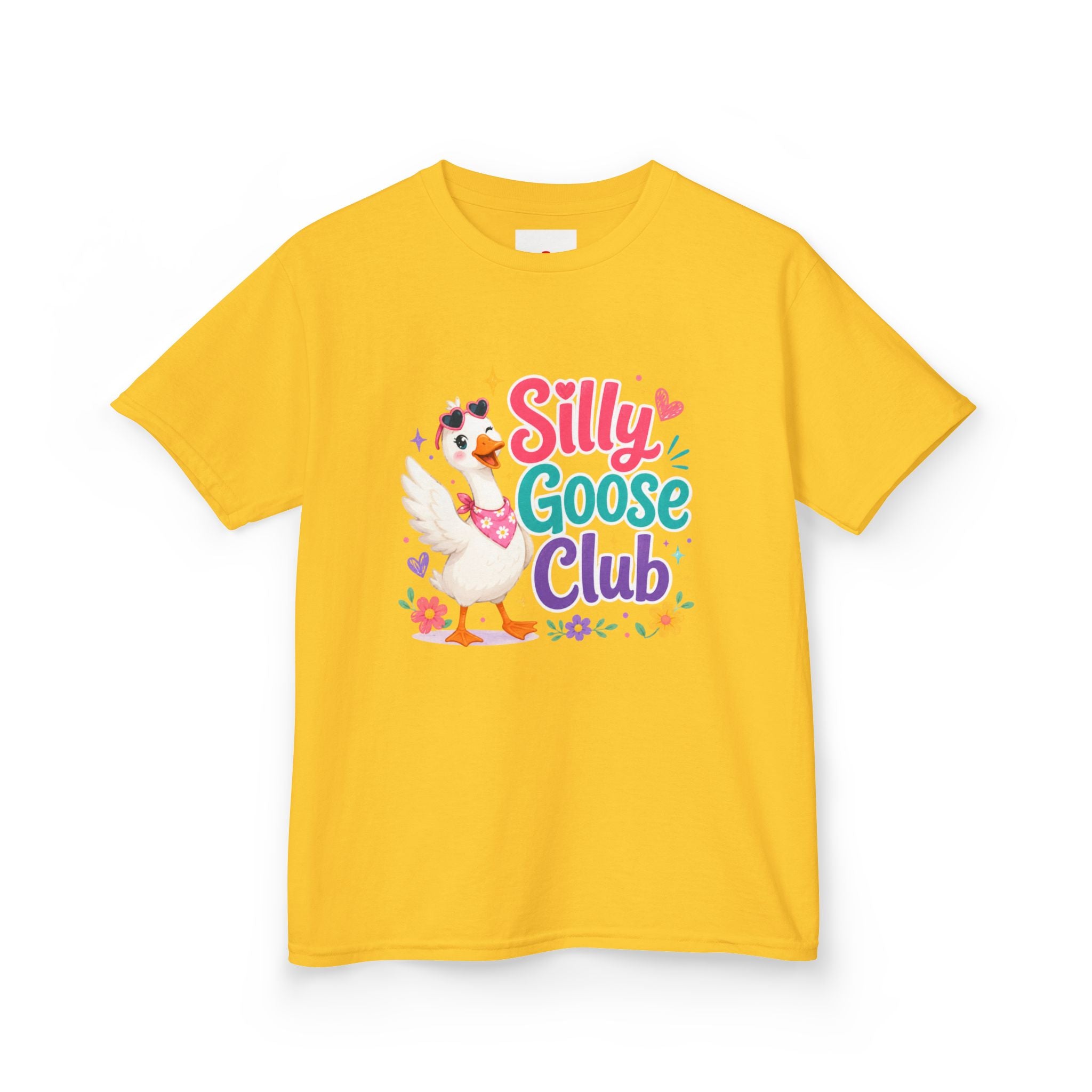 Kids T-Shirt — "Silly Goose Club" Cute Cartoon Goose Tee for Toddlers & Preschoolers