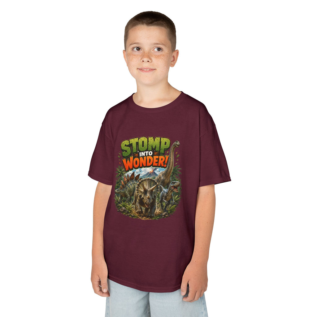 Kids T-Shirt - "Stomp Into Wonder" Dinosaur Graphic Tee