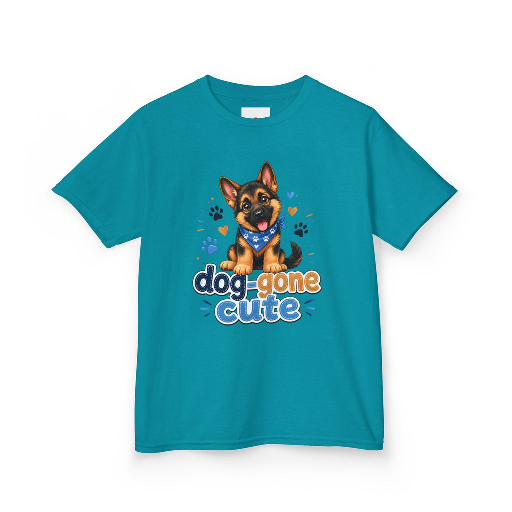 Kids Tee — "Dog-Gone Cute" Puppy Graphic T-Shirt