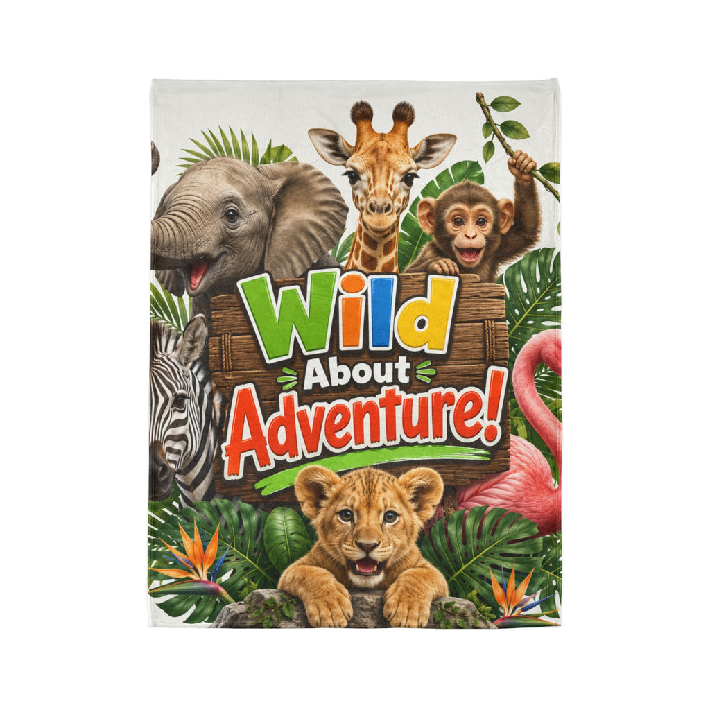 Wild About Adventure! Kids Animal Blanket